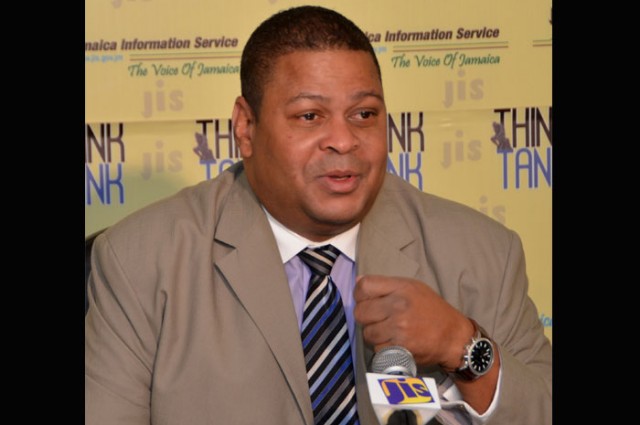 Vice President for Export and Market Development at Jamaica Promotions Corporation (JAMPRO), Robert Scott, speaking at a recent JIS 'Think Tank'.