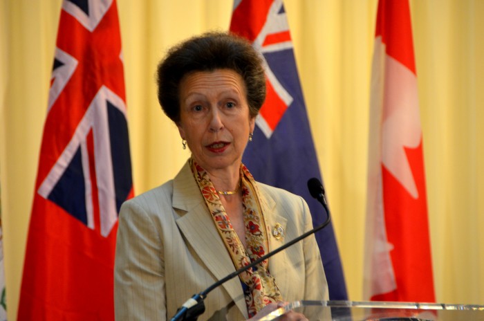 Her Royal Highness, Princess Royal, Princess Anne, addresses the closing ceremony of the Caribbean-Canada Emerging Leaders’ Dialogue (CCELD), at the Pegasus Hotel on Friday (October 2). 