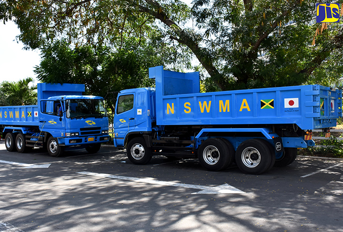 NSWMA Receives Two Tipper Trucks from Japan