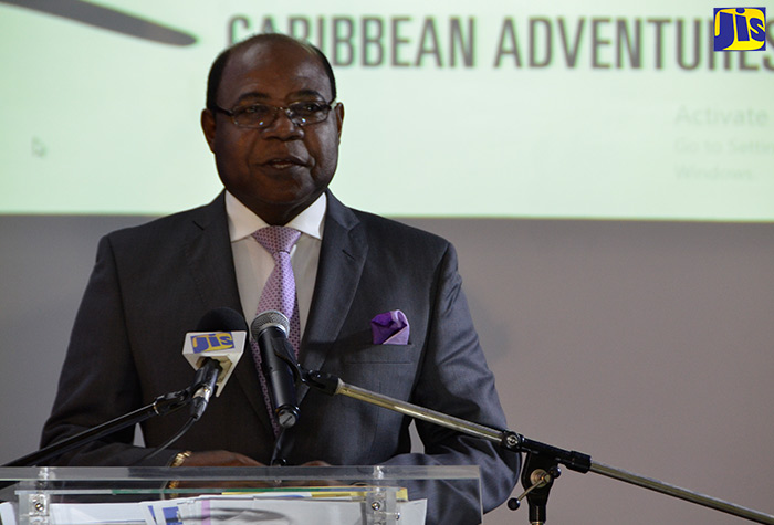 Minister of Tourism, Edmund Bartlett, who is on tourism business overseas. 
