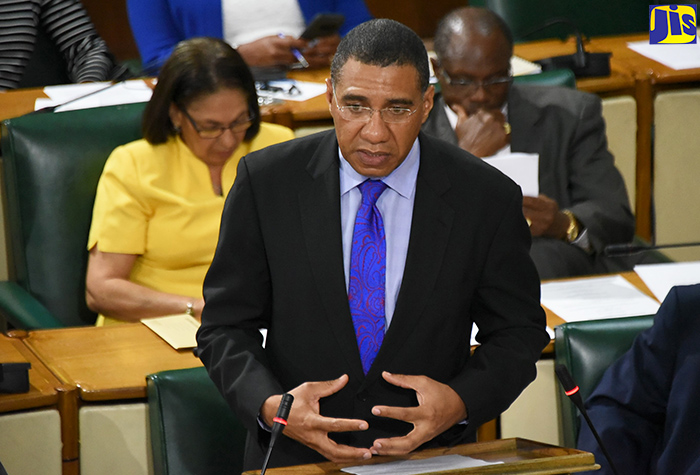 Prime Minister, the Most Hon. Andrew Holness, addresses the House of Representatives on Tuesday (June 12).