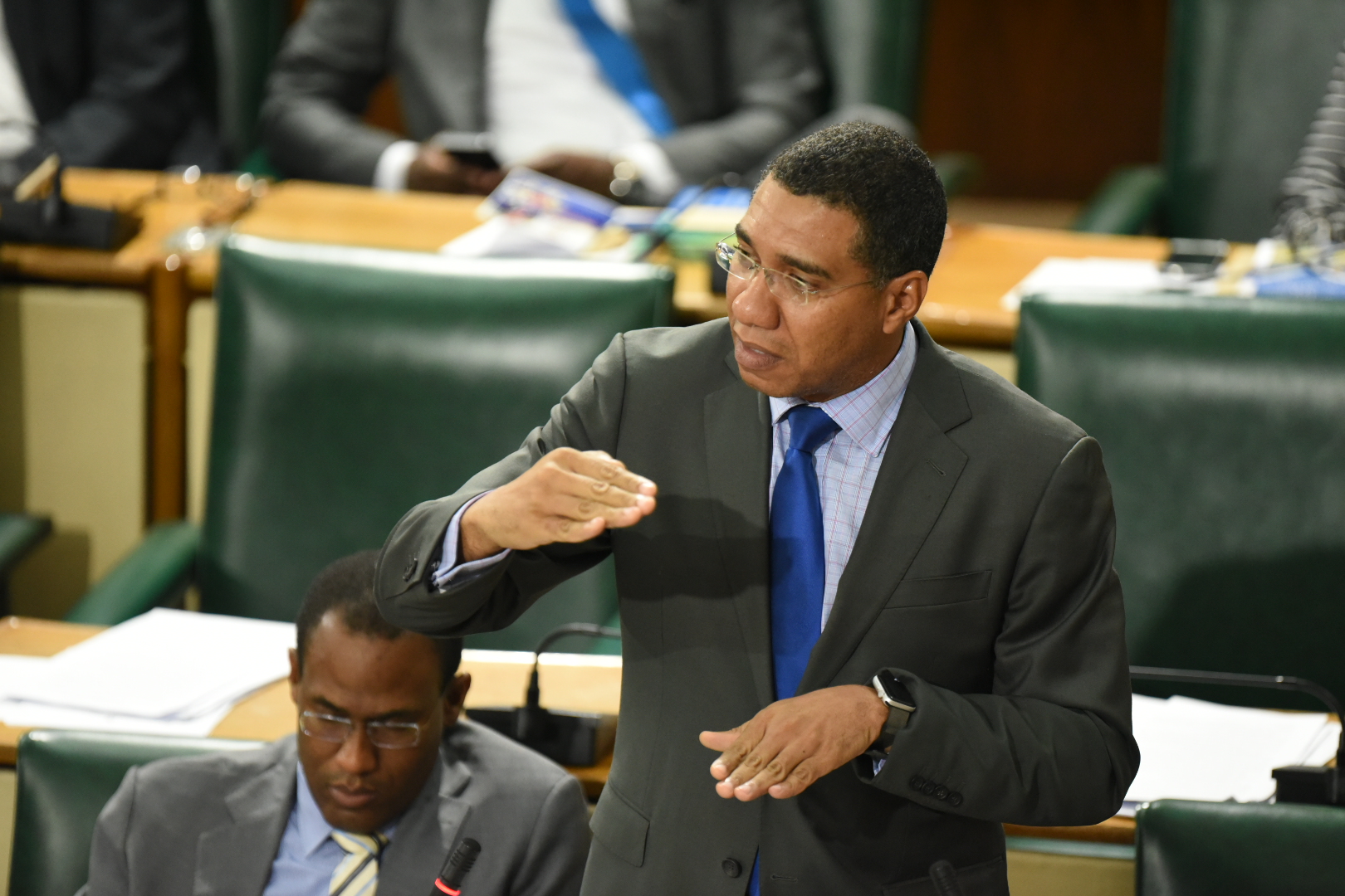 Prime Minister, the Most Hon. Andrew Holness, addressing yesterday