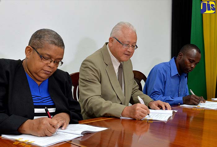 Contract Signed for Refurbishing of St. Catherine Parish Court