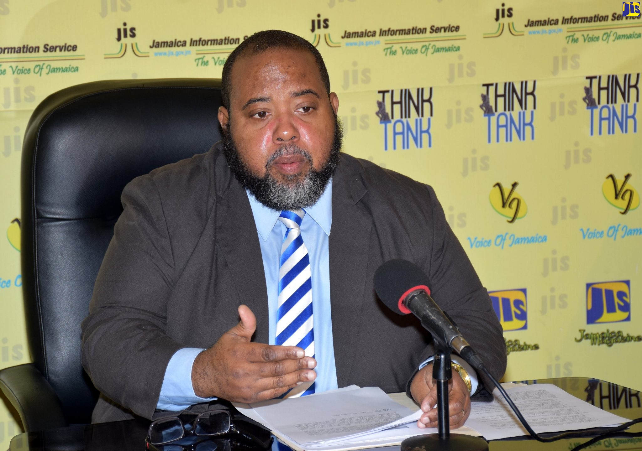 Executive Director of the Public Investment Management Secretariat (PIMSEC) Douglas Levermore, speaking at a recent JIS Think Tank.