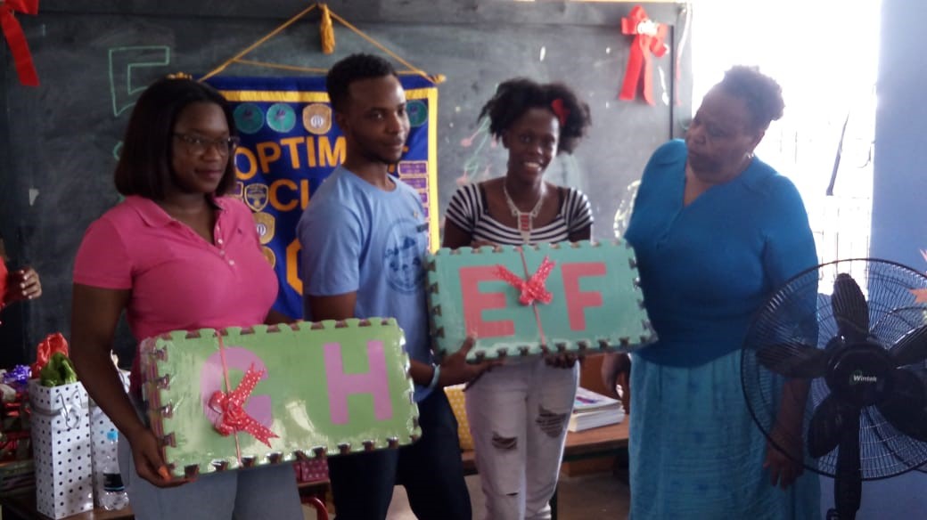 The MICO University Optimist Club Adopts Basic School