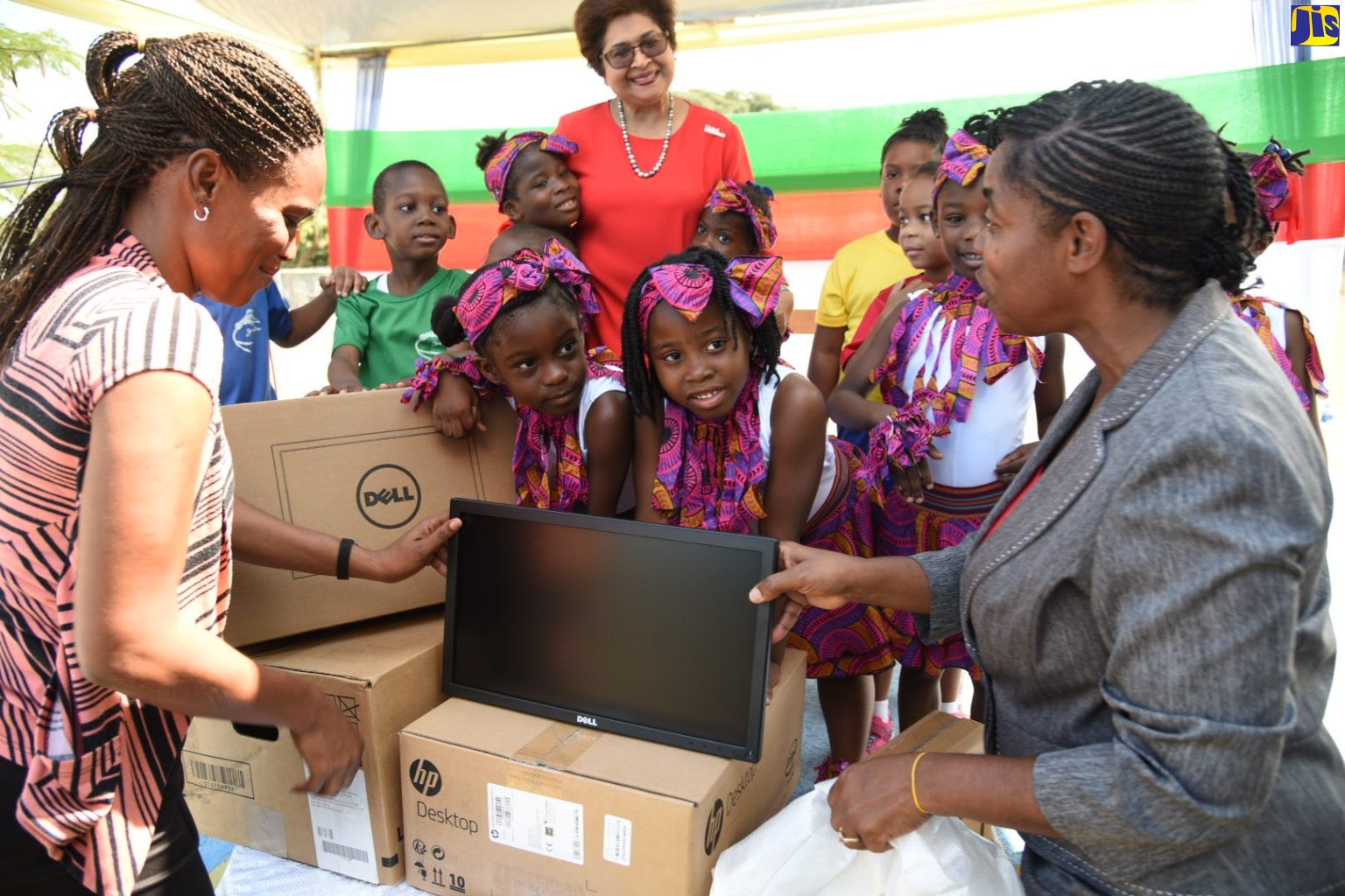 PHOTO: Jamaica House Basic School Receives Computers