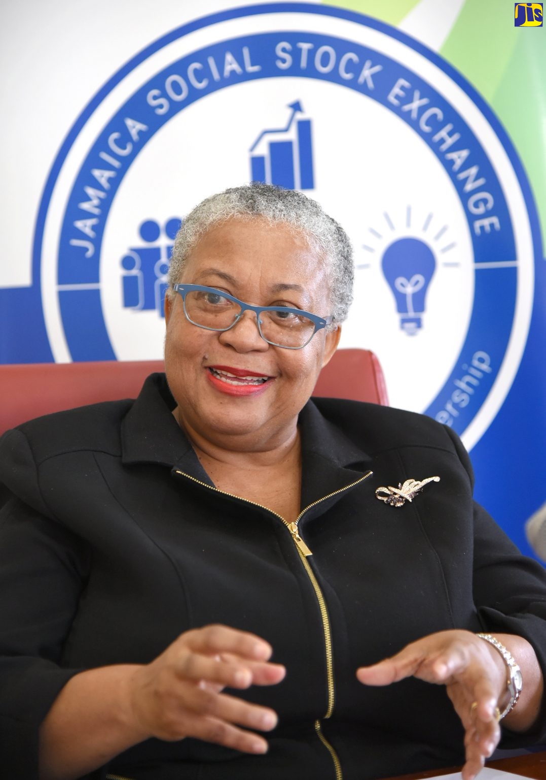 Managing Director of the Jamaica Stock Exchange (JSE),  Marlene Street Forrest.