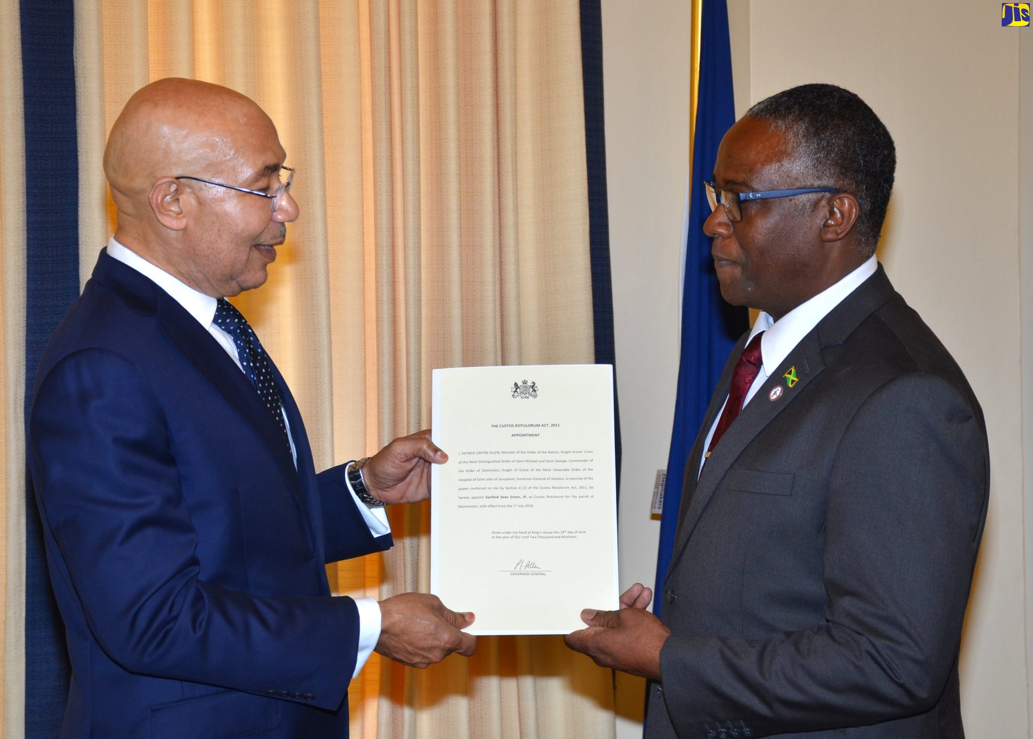 Businessman Sworn in As New Custos of Manchester