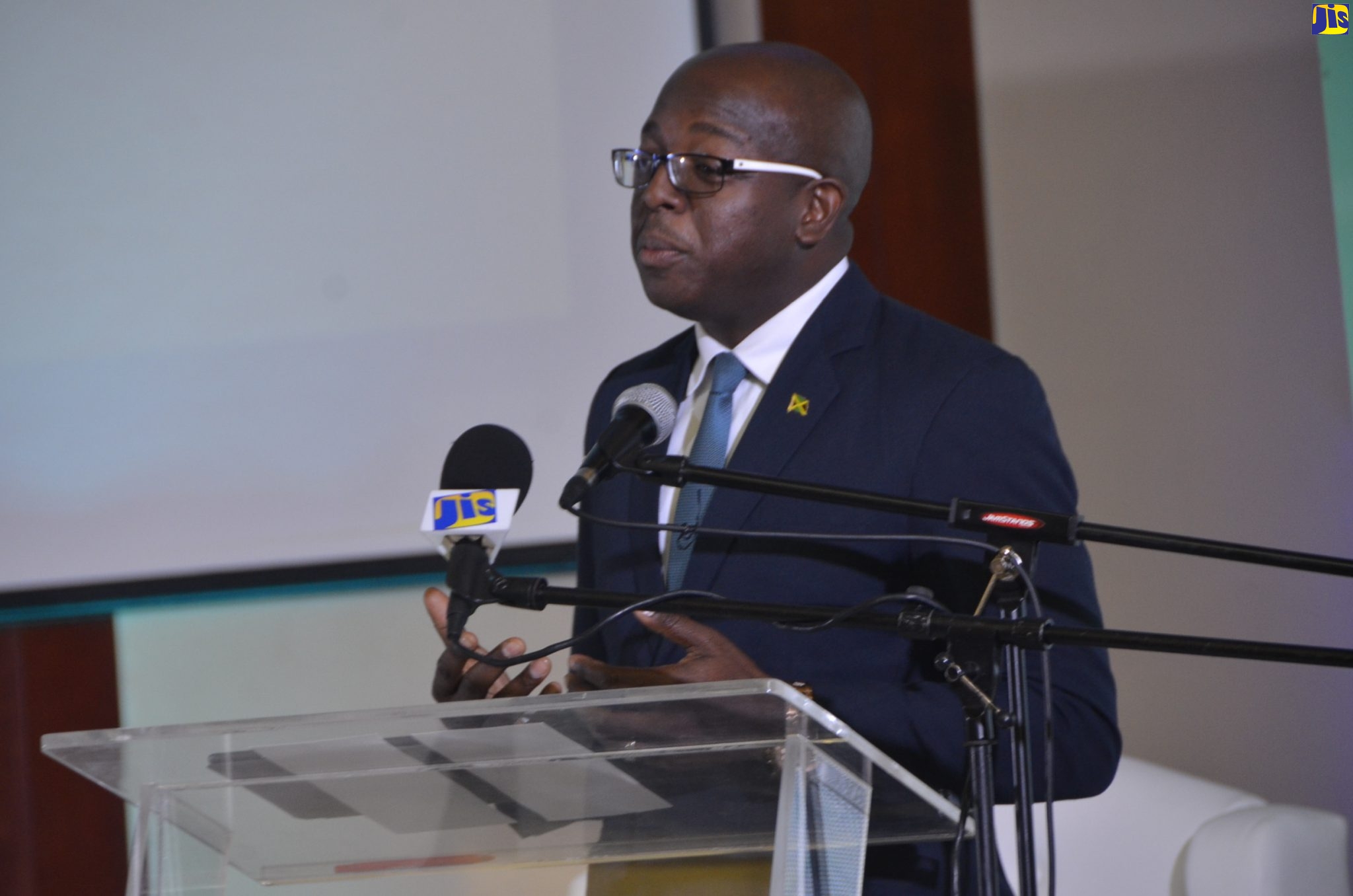 Minister with responsibility for Water, Infrastructure and Housing in the Ministry of Economic Growth and Job Creation, Senator Pearnel Charles Jr. 

