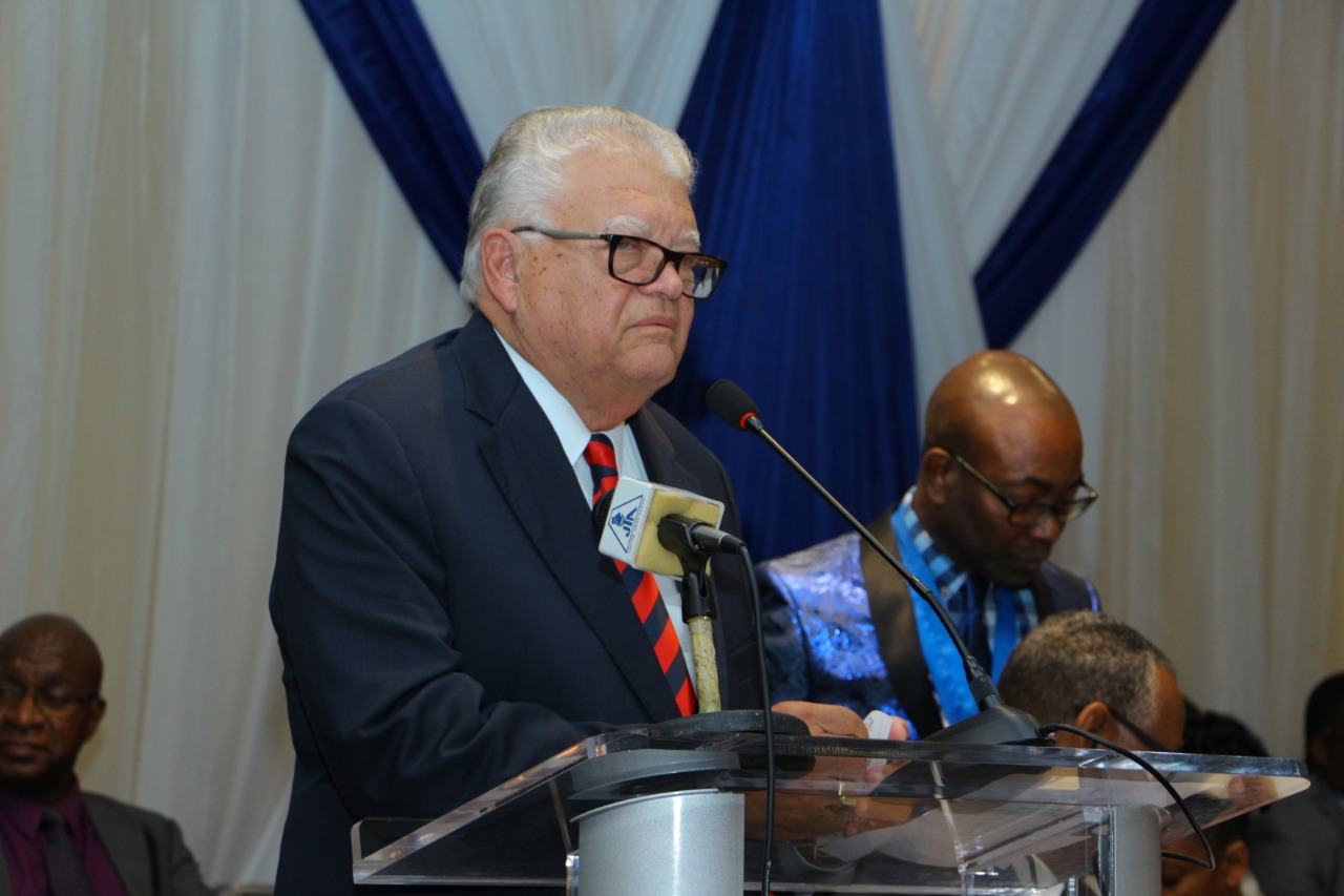 Minister with responsibility for Education, Youth and Information, Hon. Karl Samuda, speaks at the Jamaica Teachers’ Association (JTA) 55th Annual Conference, held at Hilton Rose Hall Resort and Spa, in St. James, on Wednesday, August 21.