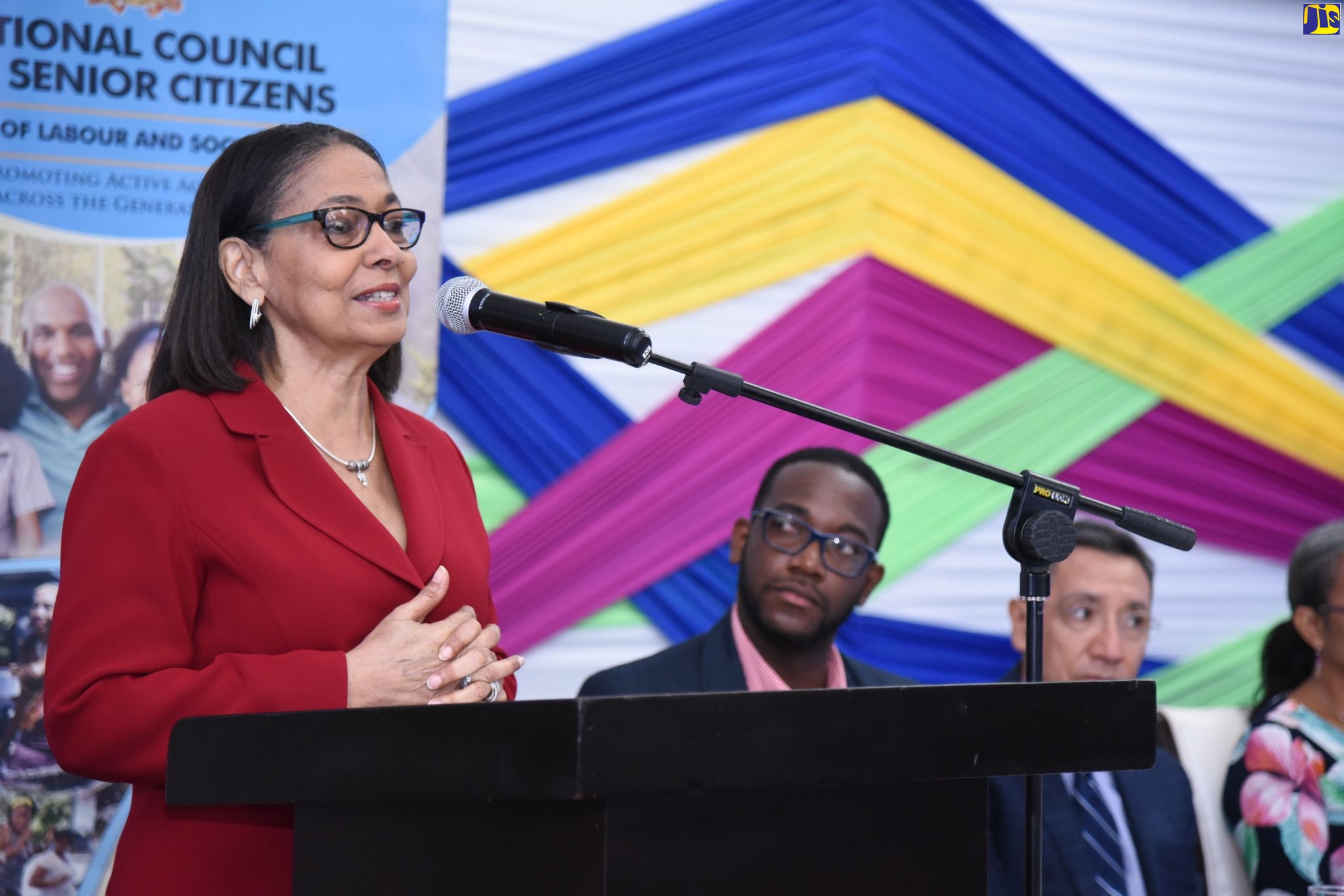 Minister of Labour and Social Security, Hon. Shahine Robinson, speaks at the launch of National Senior Citizens’ Week, on Friday (September 20), at the Spanish Court Hotel in Kingston.
The week is being celebrated from September 22 to October 1 under the theme ‘Older Persons: Partners in Social, Cultural and Economic Development’.
