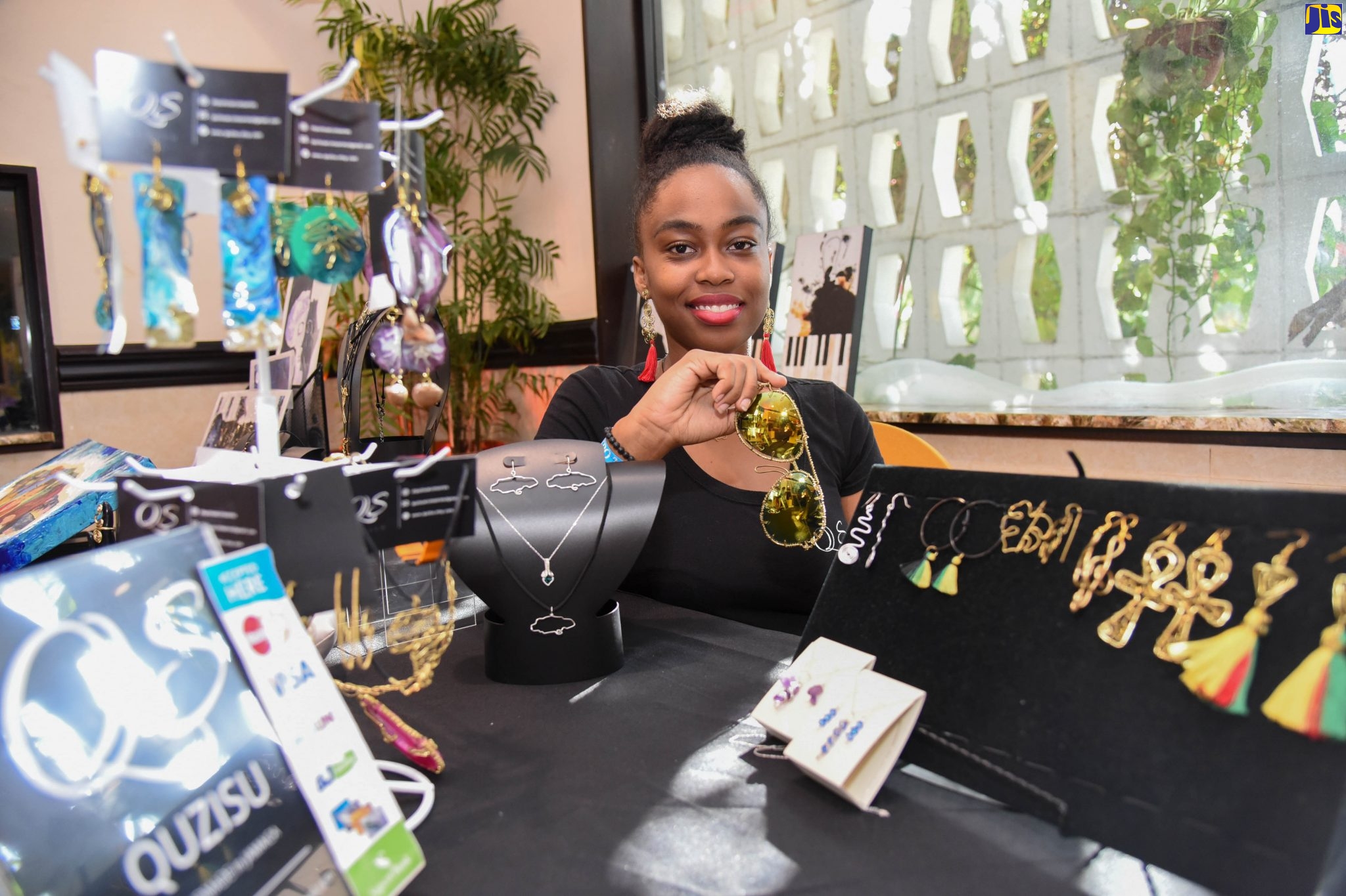 Owner of QuziSu Accessories, Dr. Suzanne Taylor, displays an array of accessories at the Jamaica Business Development Corporation (JBDC) Expo 2019, held earlier this year at the Jamaica Pegasus hotel in New Kingston.