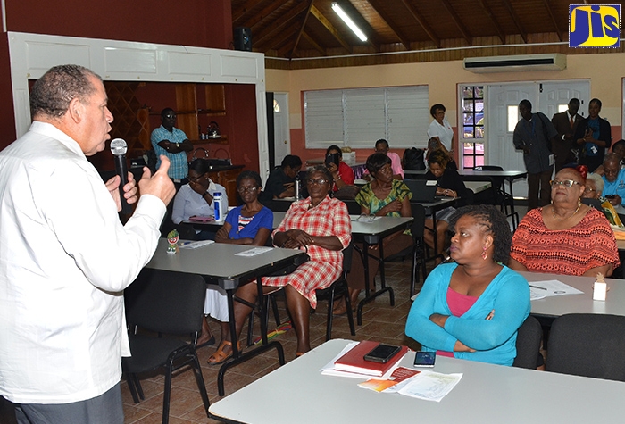 Minister of Industry, Commerce, Agriculture and Fisheries, Hon. Audley Shaw, addresses the 52nd Annual General Meeting of the National Consumers’ League of Jamaica (NCLJ), held on October 2 at the Bureau of Standards Jamaica in St. Andrew.