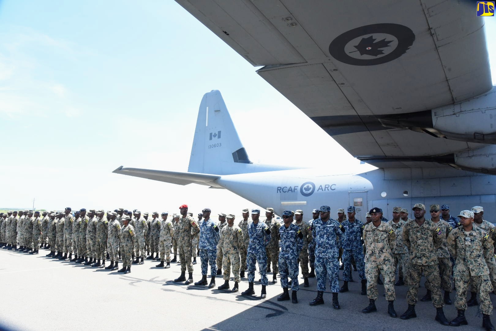 Members of the Jamaica Defence Force’s (JDF) Disaster Assistance Response Team (DART) who travelled to The Bahamas to provide recovery and humanitarian support in the aftermath of Hurricane Dorian earlier this year.