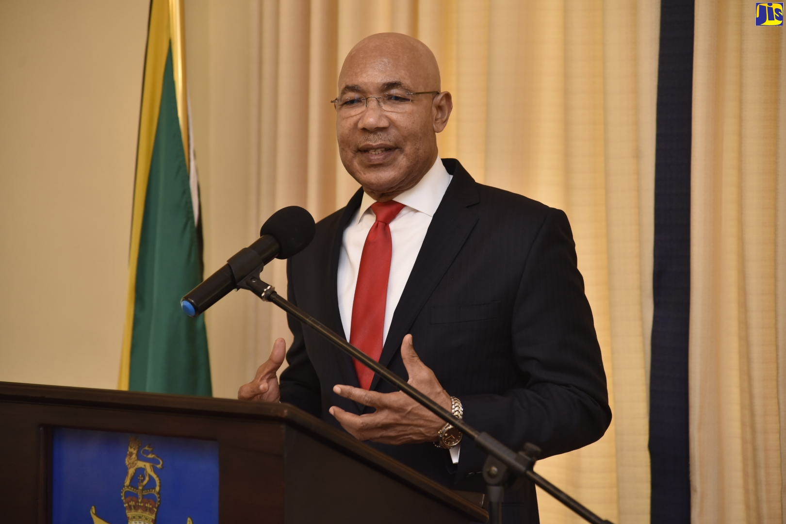 Governor-General, His Excellency, the Most Hon. Sir Patrick Allen, speaking during a brief ceremony at King’s House on October 4 for the reading of the Proclamation for World Mental Health Day, which is observed annually on October 10. The Day’s commemoration is aimed at heightening awareness of mental health issues globally, and mobilising support to addressing these.