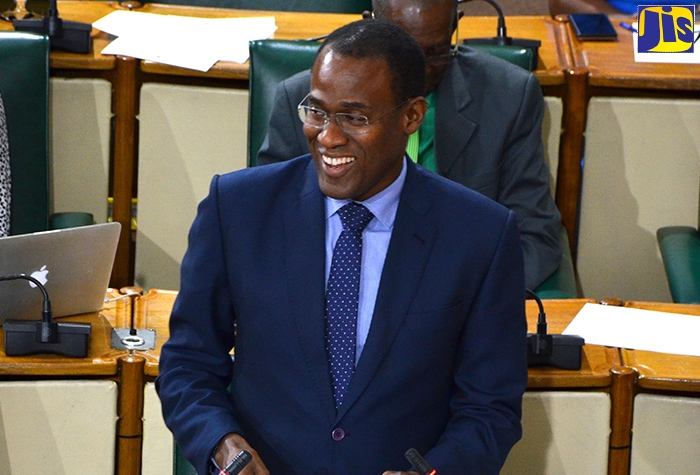 Minister of Finance and the Public Service, Dr. the Hon. Nigel Clarke, announces the members of the Joint Select Committee to consider and report on the Customs Act 2019. This was during the sitting of the House of Representatives on October 8.