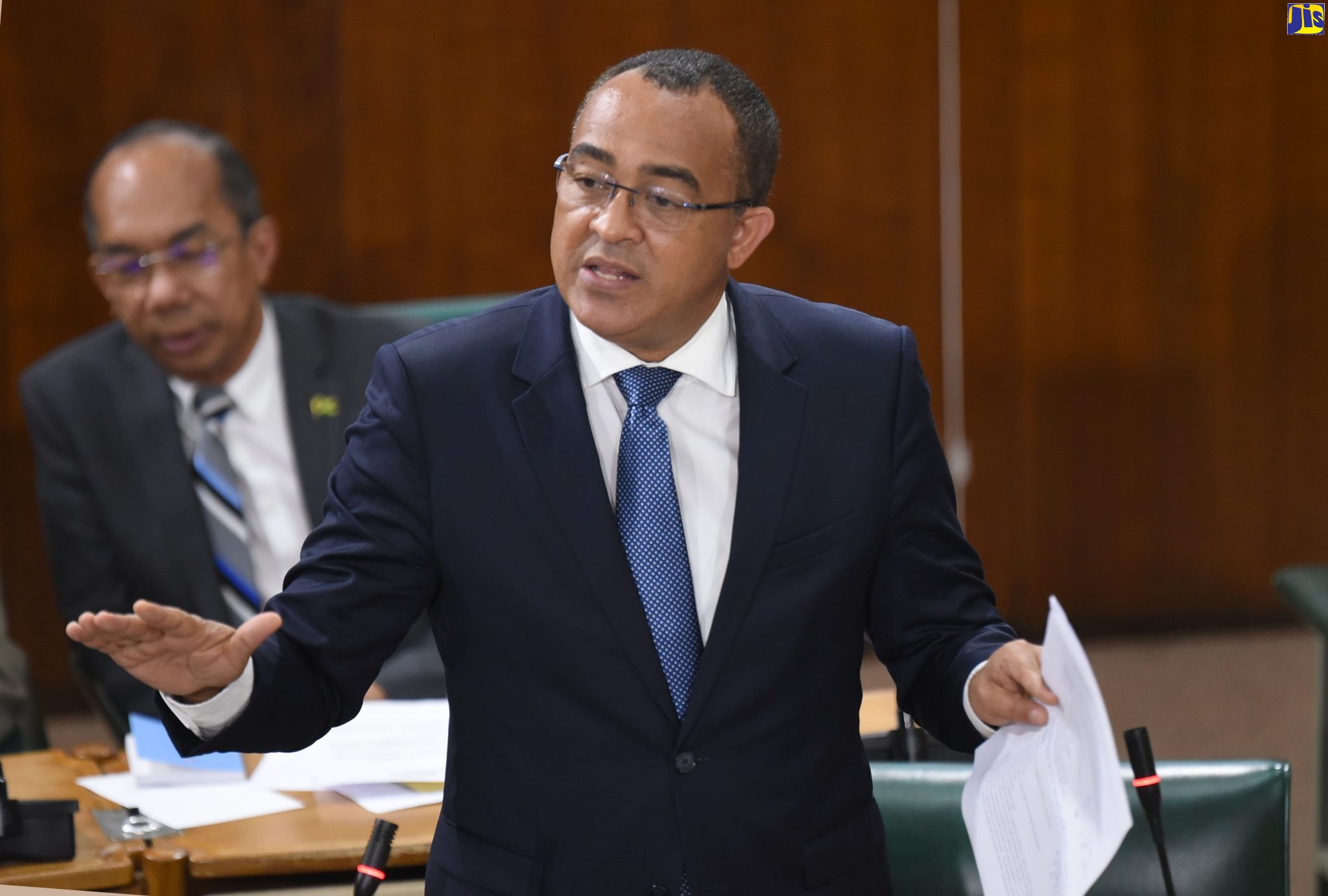 Minister of Health and Wellness, Dr. the Hon. Christopher Tufton, addressing the House of Representatives on Tuesday (October 29).