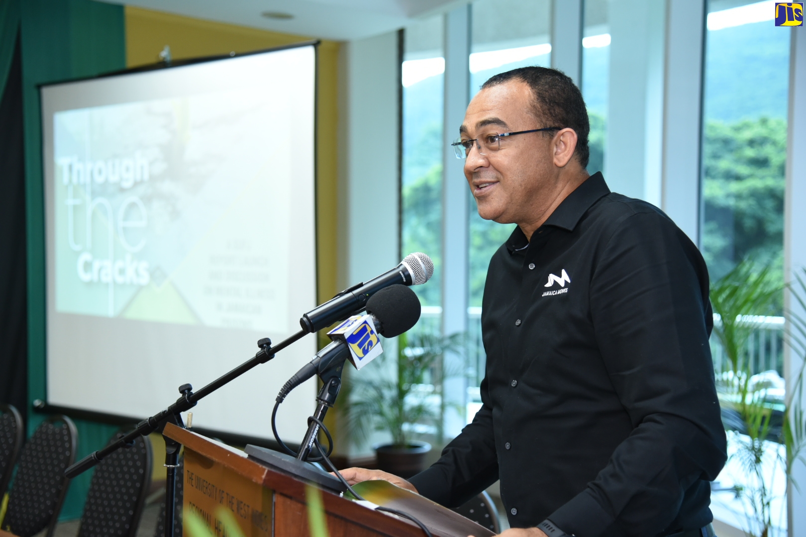 Health and Wellness Minister, Dr. the Hon. Christopher Tufton, speaking at the launch of a research on incarcerated persons with mental illness dubbed ‘Through the Cracks’ at the University of the West Indies (UWI) Regional Headquarters in St. Andrew on Wednesday (Nov.6).
