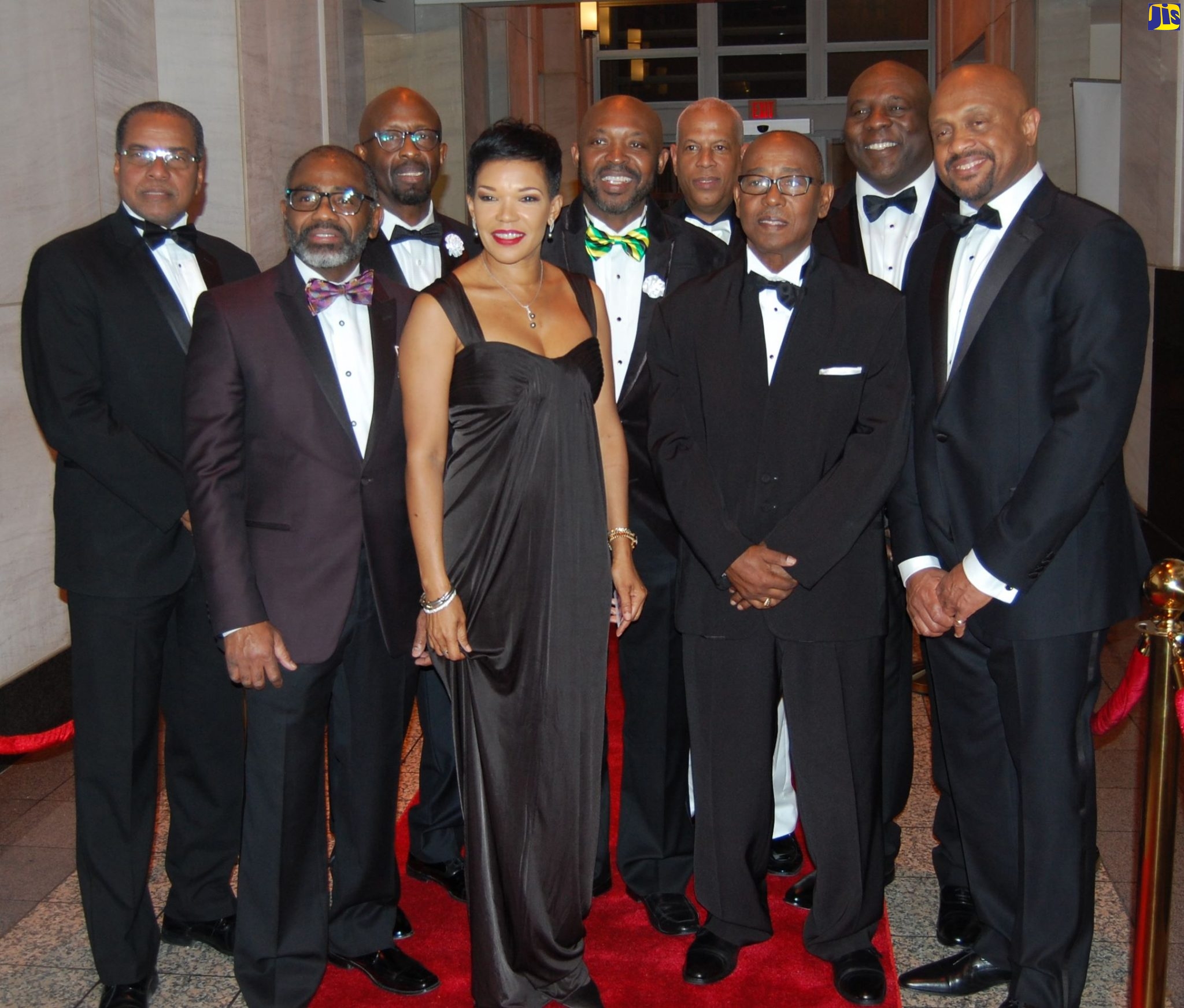 Jamaica’s Ambassador to the United States, Her Excellency Audrey Marks (centre), shares a photo opportunity with members of the organising committee of the David ‘Wagga’ Hunt Scholarship Fund at one of its annual fundraising balls held at the National Education Association Atrium in downtown Washington DC.