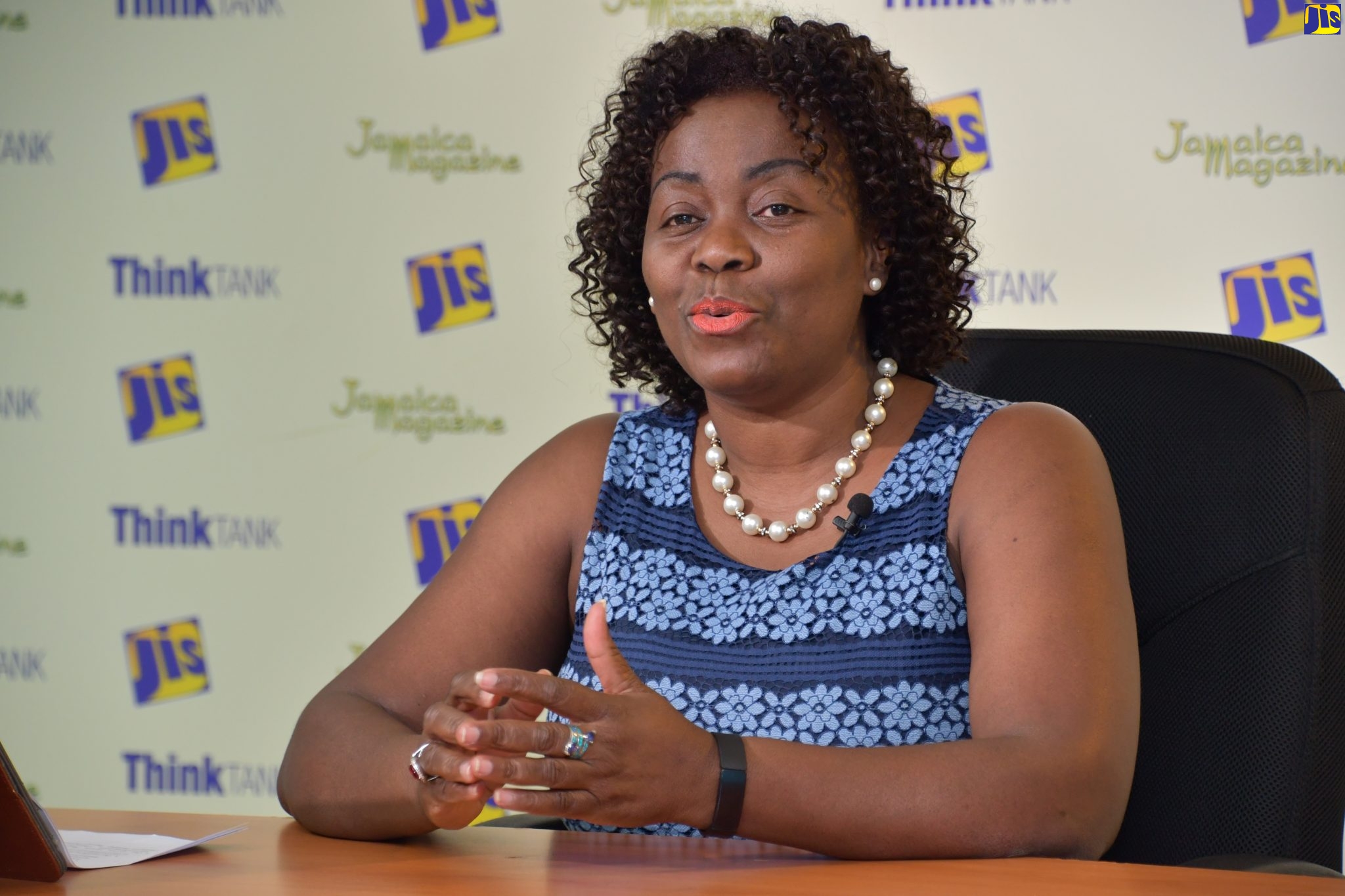 President of the Global Services Association of Jamaica (GSAJ), Gloria Henry, addresses a JIS ‘Think Tank’ on January 16. Ms. Henry says the Association is positioning micro, small and medium-sized enterprises (MSMEs) to grow.