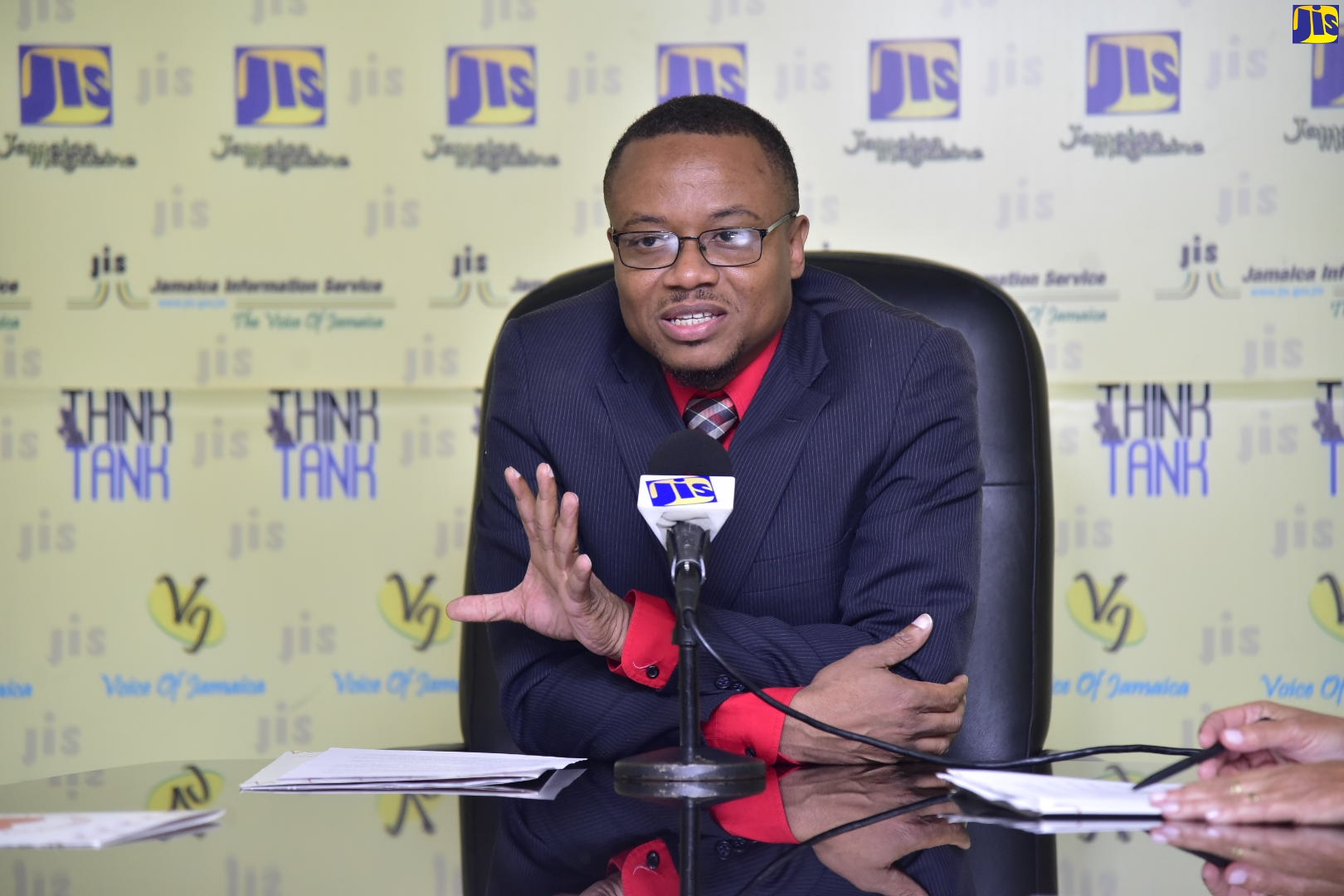 Consultant Cardiologist at the Heart Foundation of Jamaica and the University Hospital of the West Indies, Dr. Handel Emery, addresses a recent JIS ‘Think Tank’.