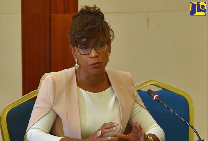Senior Regional Energy Specialist, Inter-American Development Bank (IDB), Dr Malaika Masson, speaks at the fourth Energy Climate Partnership of the Americas (ECPA) Ministerial Meeting on February 27, at the Montego Bay Convention Centre, in St. James.