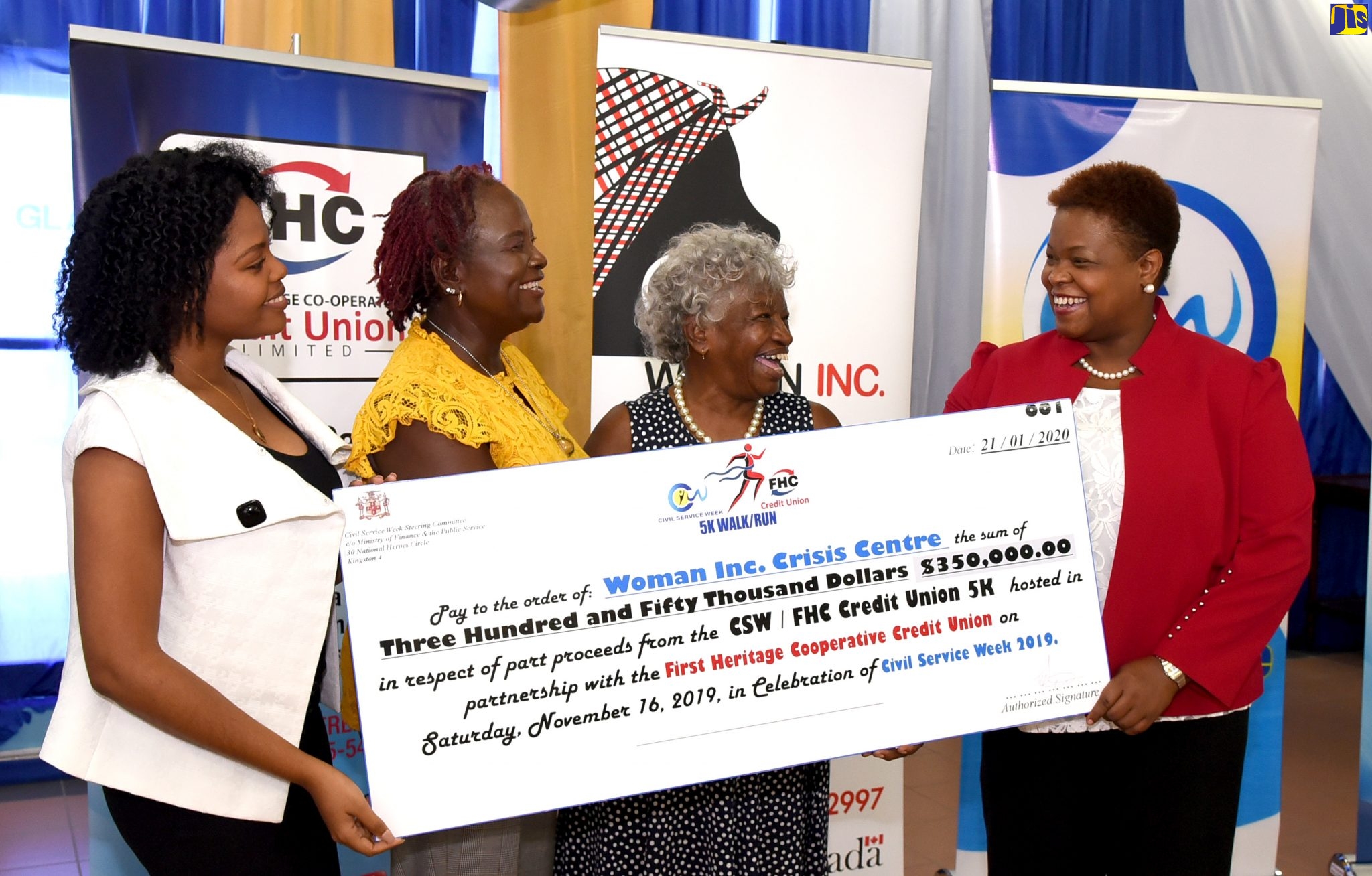 Civil Service Week Steering Committee And Partners Donate $500,000 To Woman INC.