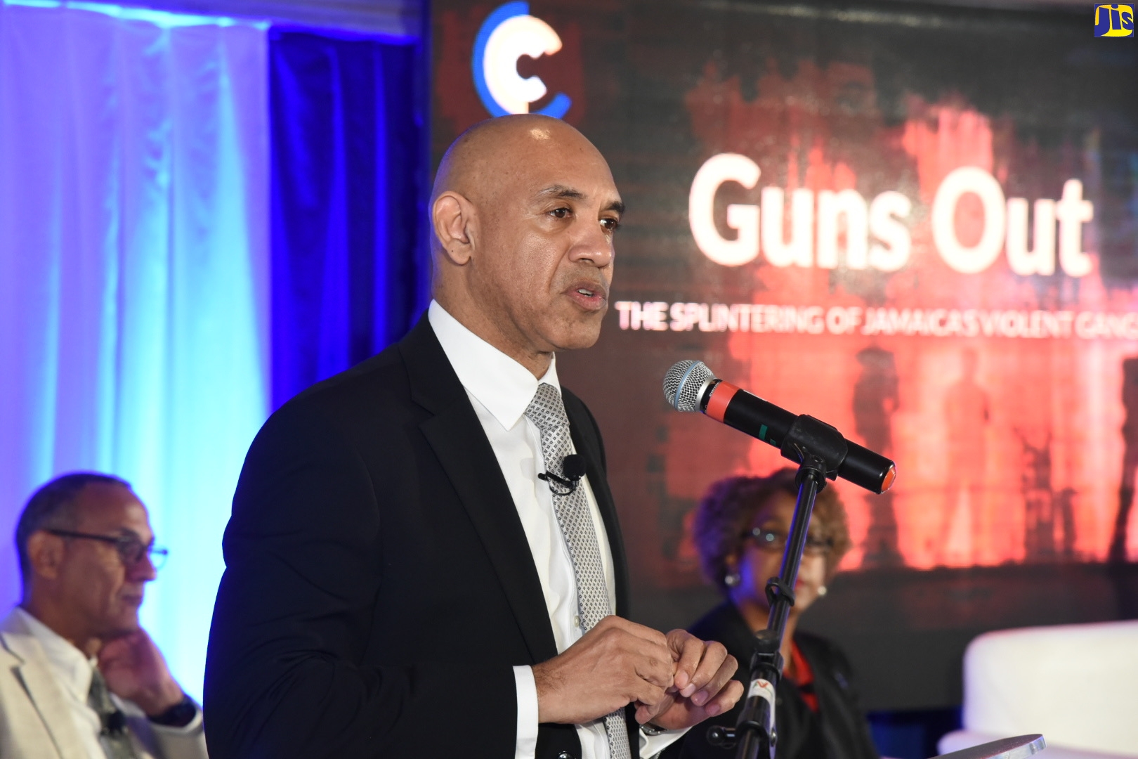 Commissioner of Police, Major General Antony Anderson, addresses a forum organised by the Caribbean Policy Research Institute (CaPRI) at the Terra Nova All-Suite Hotel in St. Andrew on Wednesday (March 4).