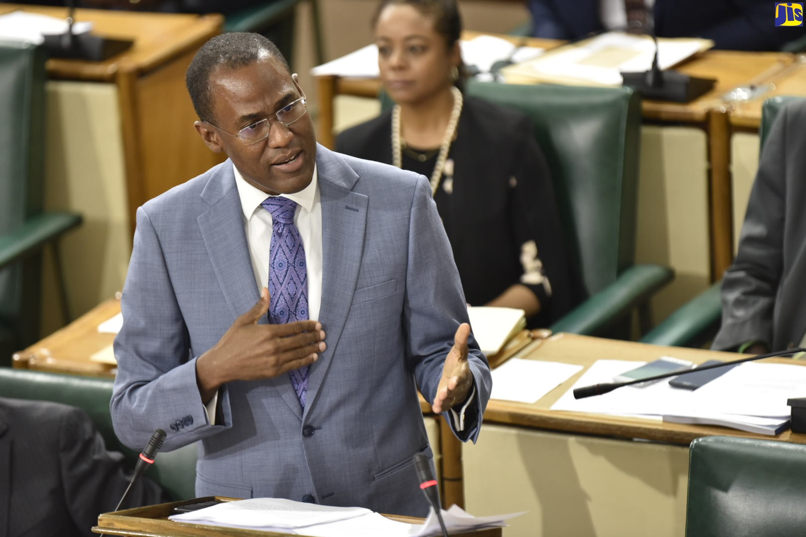 Minister of Finance and the Public Service, Dr. the Hon. Nigel Clarke, opens the 2020/21 Budget Debate in the House of Representatives n March 10.