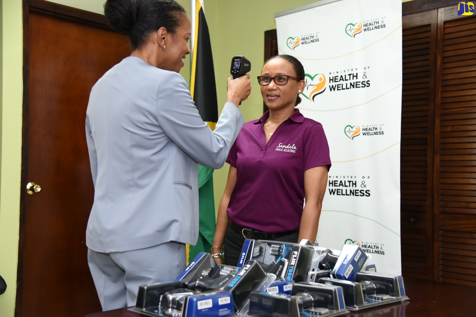 Ministry Of Health And Wellness Receives 10 Thermal Scanners From Sandals International
