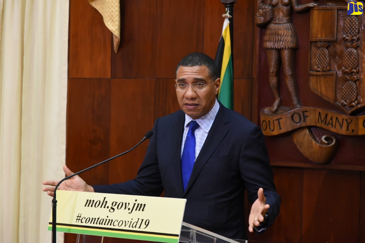 Prime Minister The Most Hon Andrew Holness – Jamaica Information Service