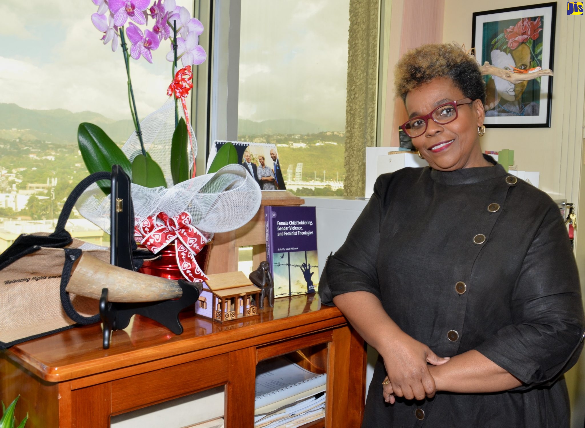 Permanent Secretary in the Ministry of National Security,  Dianne McIntosh,  at her office in Kingston. 