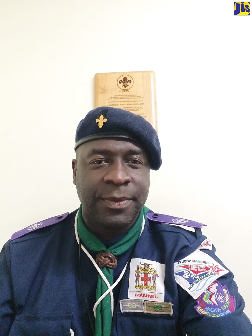 Chief Commissioner of the Scout Association of Jamaica, Garth Russell.