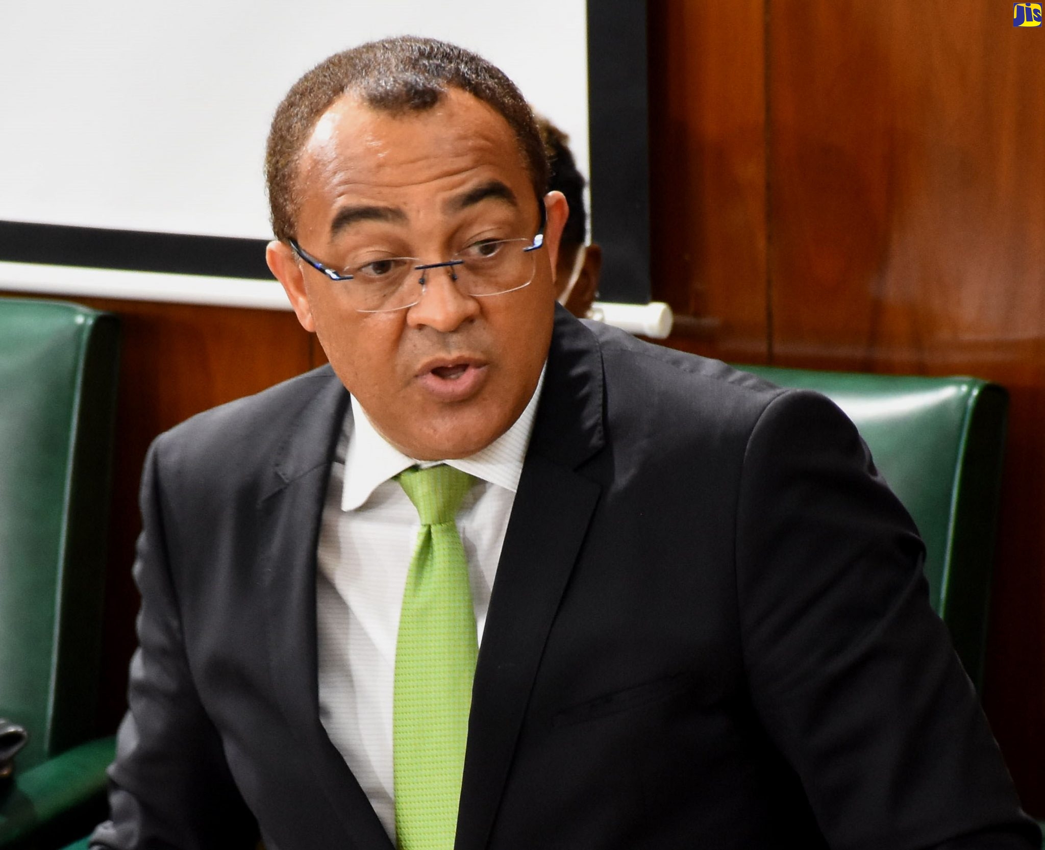 Minister of Health and Wellness, Dr. the Hon. Christopher Tufton, delivers a statement to the House of Representatives on Wednesday (April 15).