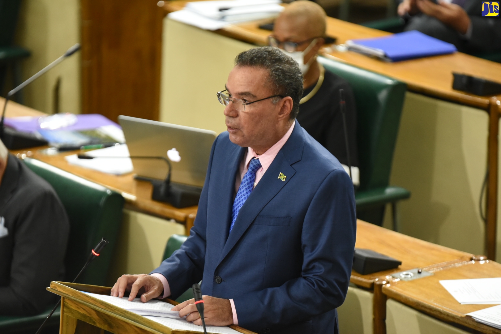Minister without Portfolio in the Ministry of Economic Growth and Job Creation, Hon. Daryl Vaz, makes his contribution to the 2020/21 Sectoral Debate, in the House of Representatives, on Tuesday (June 23).
