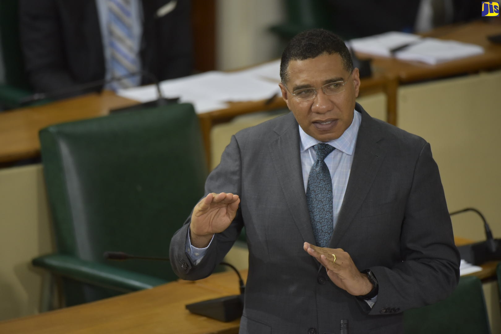 Prime Minister, the Most Hon. Andrew Holness, speaks in the House of Representatives on June 2.
