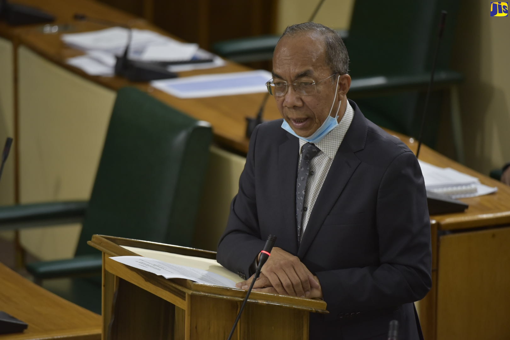 Minister of National Security, Hon. Dr. Horace Chang, speaking during a sitting of the  House of Representatives on Tuesday (June 16).
