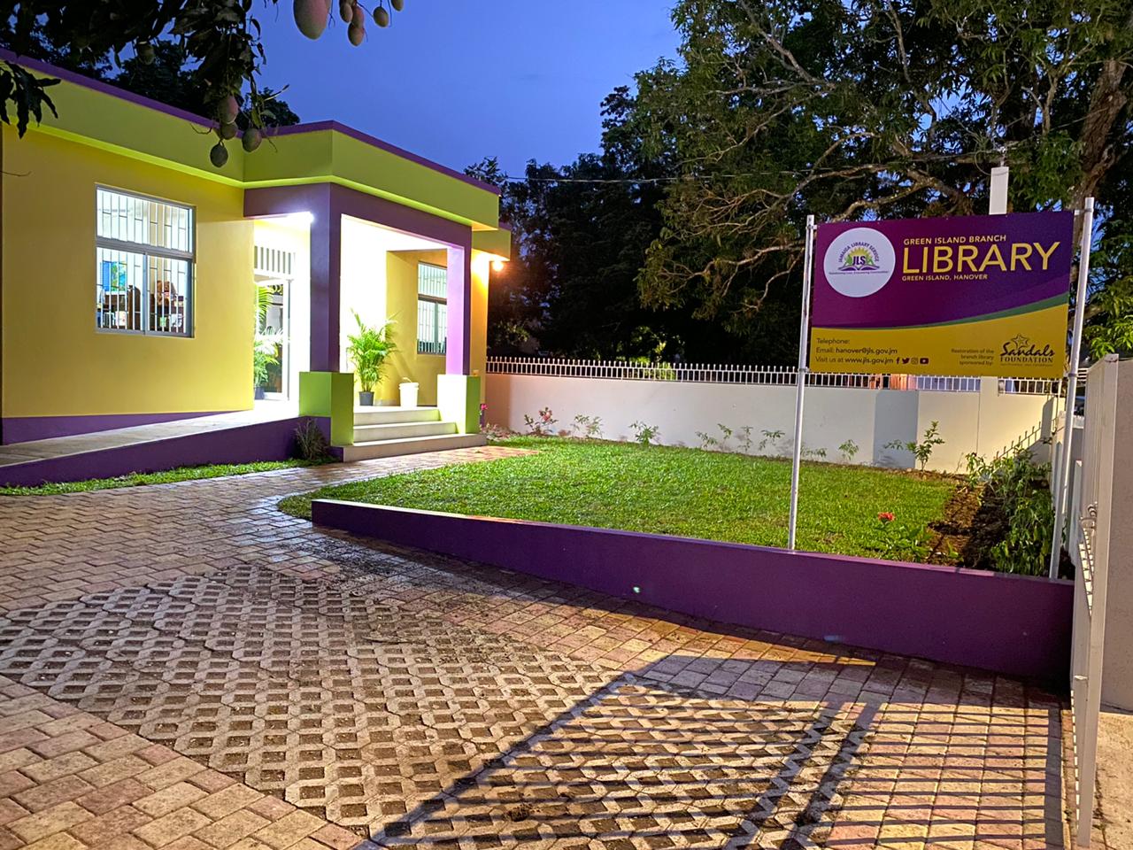 The newly renovated Green Island Branch Library in Hanover.
