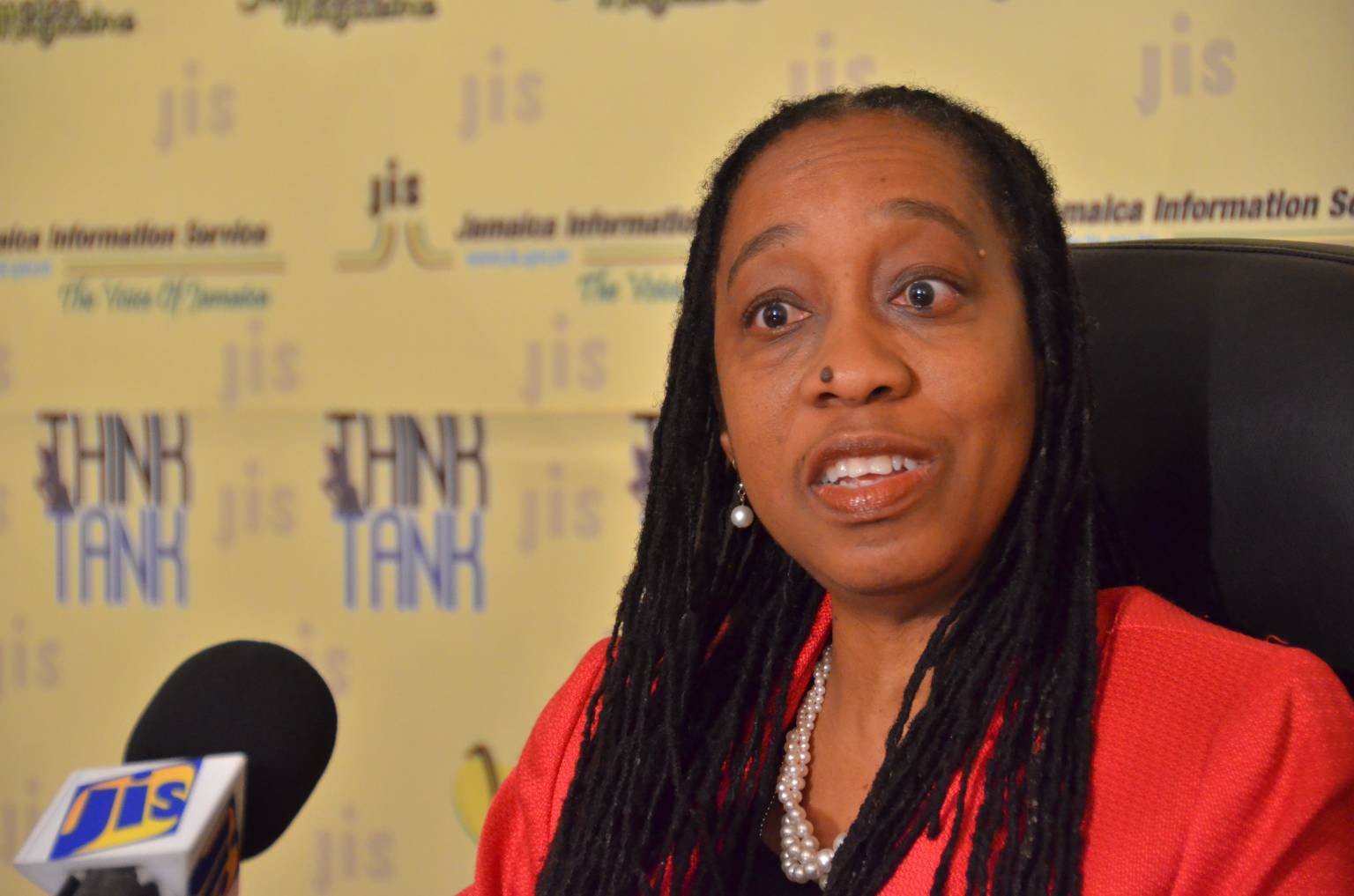 Chief Corporate Communications Officer at Tax Administration Jamaica (TAJ),  Meris Haughton.​

