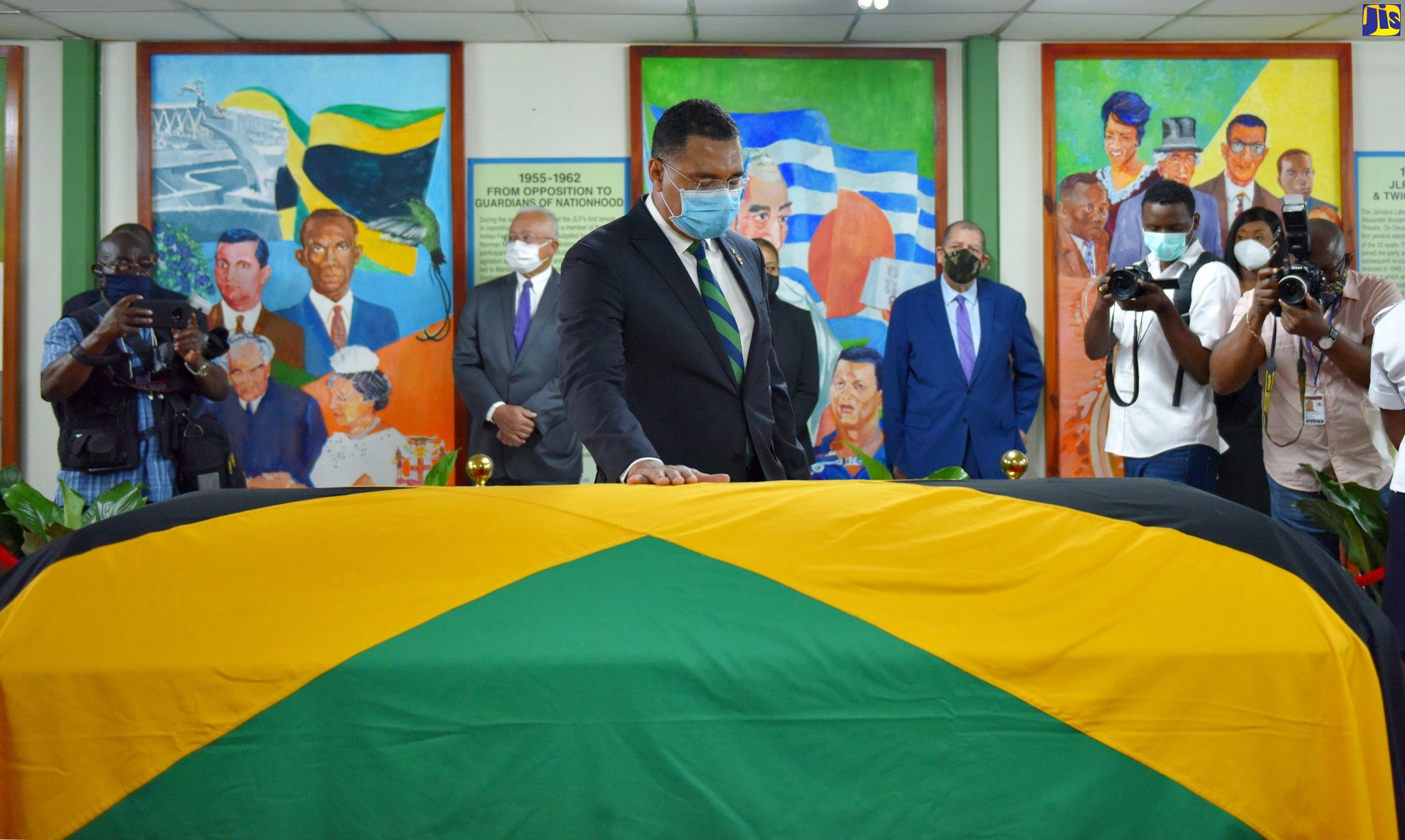 Farewell To Late Minister At JLP Headquarters