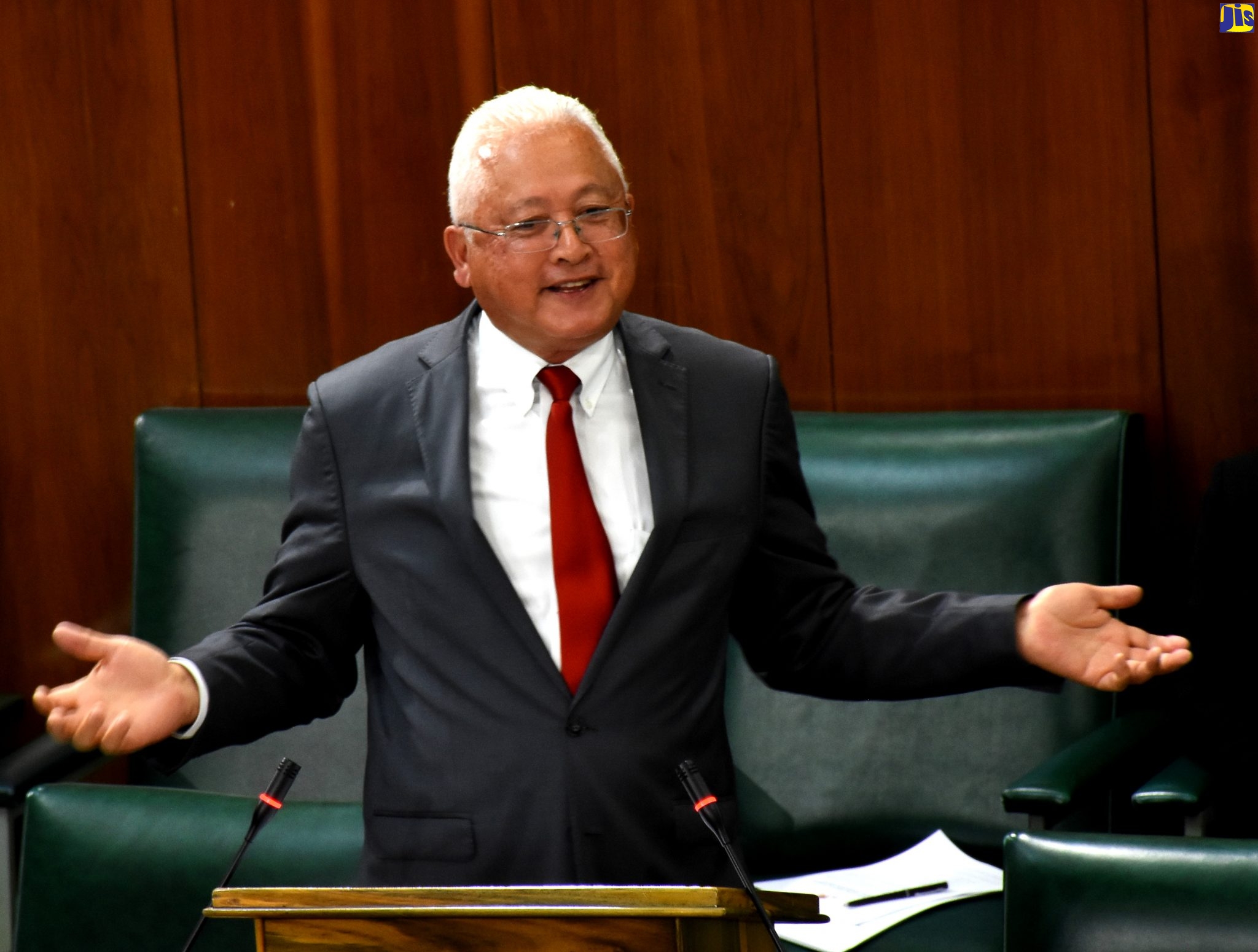 Minister of Justice, Hon. Delroy Chuck, makes his contribution to the 2020/2021 Sectoral Debate in the House of Representatives on June 24.