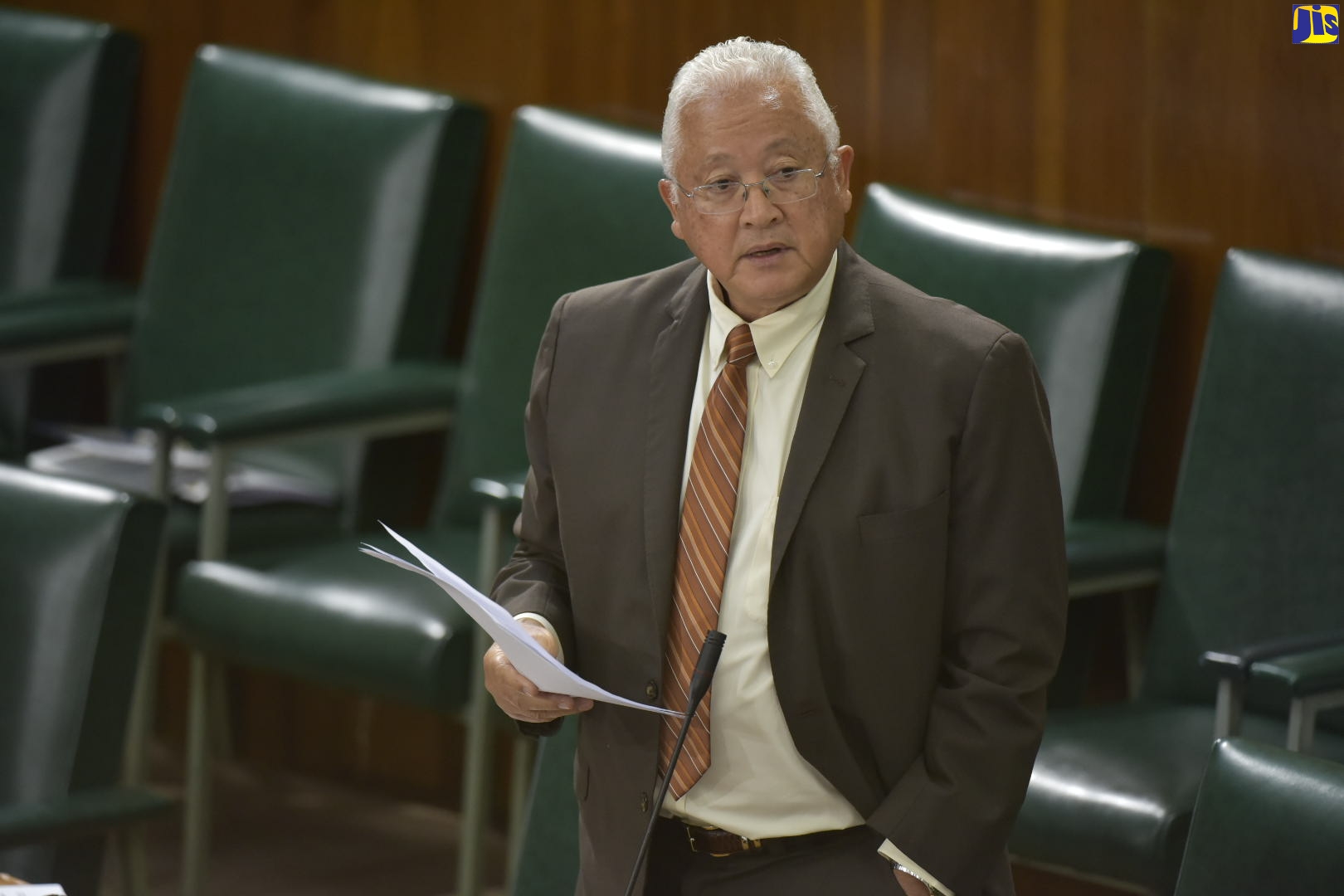 Minister of Justice, Hon. Delroy Chuck, speaks in the House of Representatives on July 21, and tables the Dogs (Liability for Attacks) Act 2020.