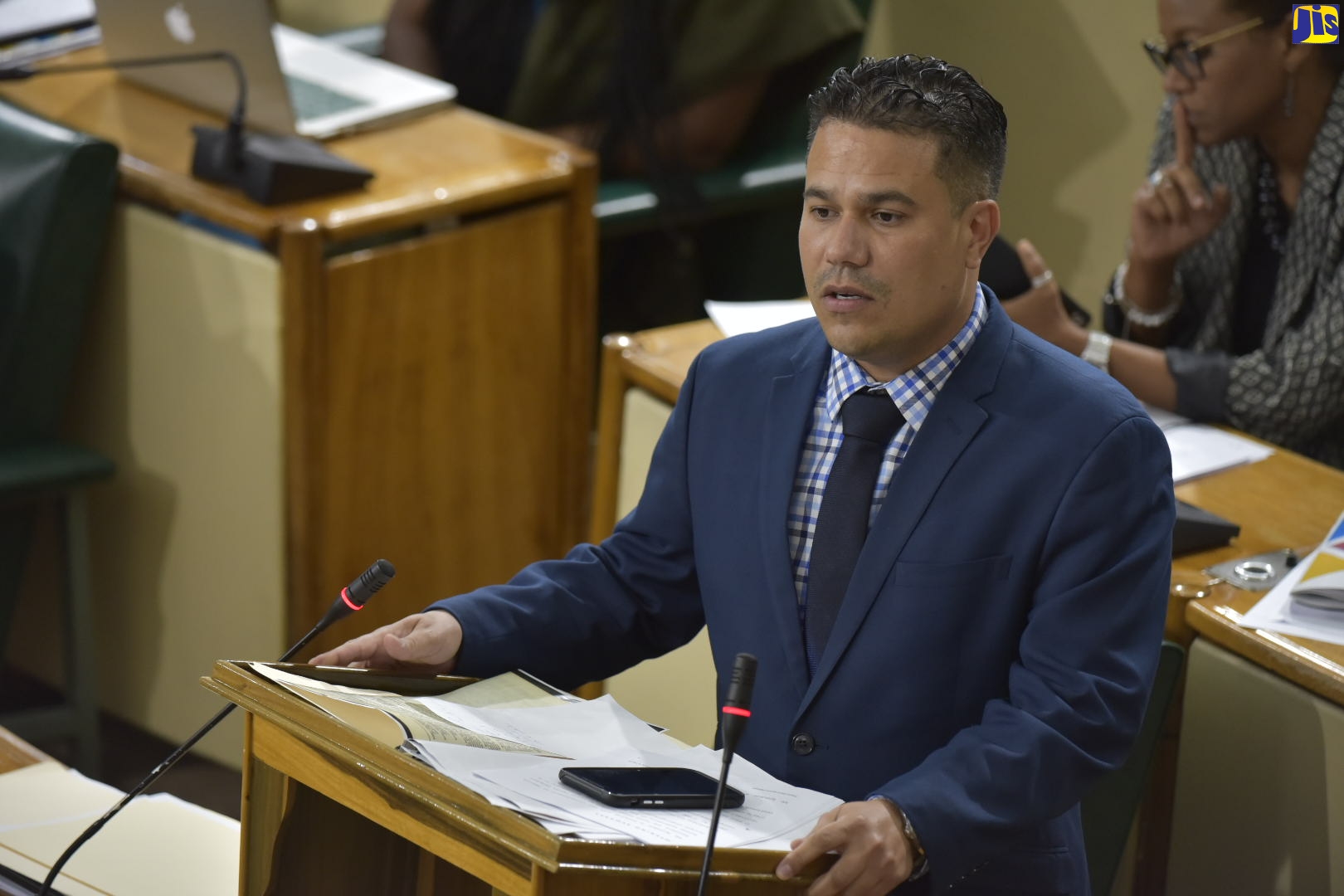Minister without Portfolio in the Ministry of National Security, Senator the Hon. Matthew Samuda, speaking in the Senate on July 24.
