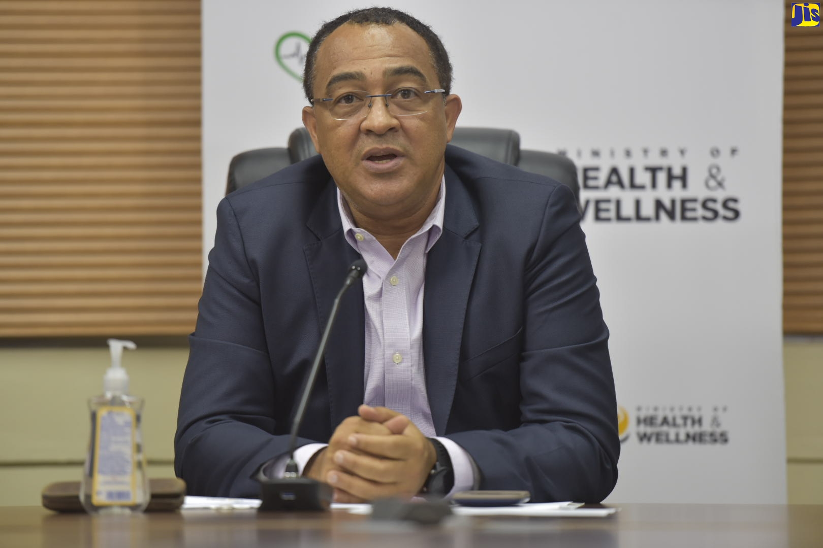 Minister of Health and Wellness, Dr. the Hon. Christopher Tufton, speaking on Thursday (July 2), during the weekly virtual COVID Conversations press briefing from the Ministry’s head office in Kingston.