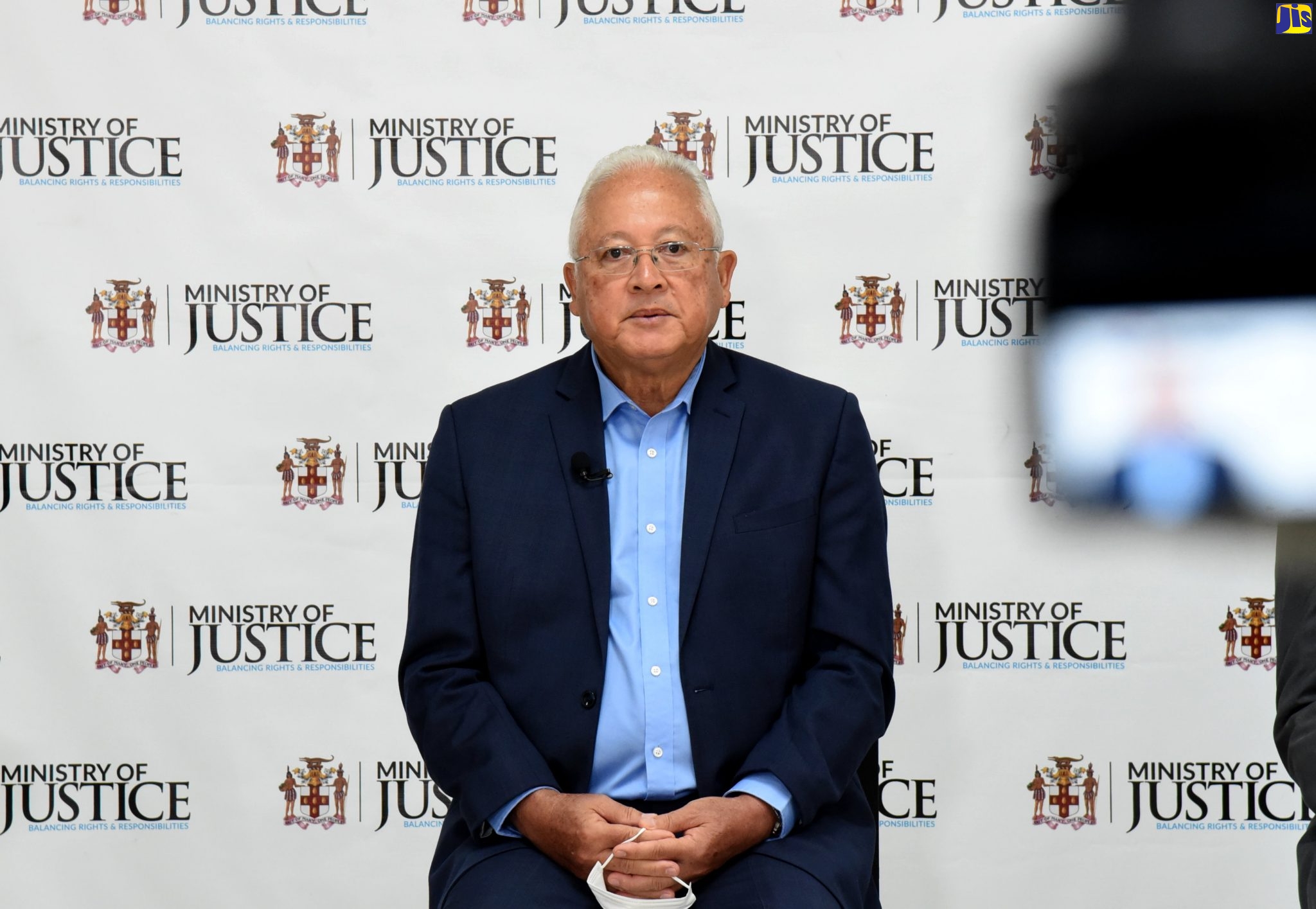 Justice Minister, Hon. Delroy Chuck, addresses the Ministry’s ‘Access Justice Live’ digital town hall meeting on Wednesday (July 8), on the theme ‘Children and the Justice System’. The forum focused on the Justice Ministry’s National Child Diversion Programme.