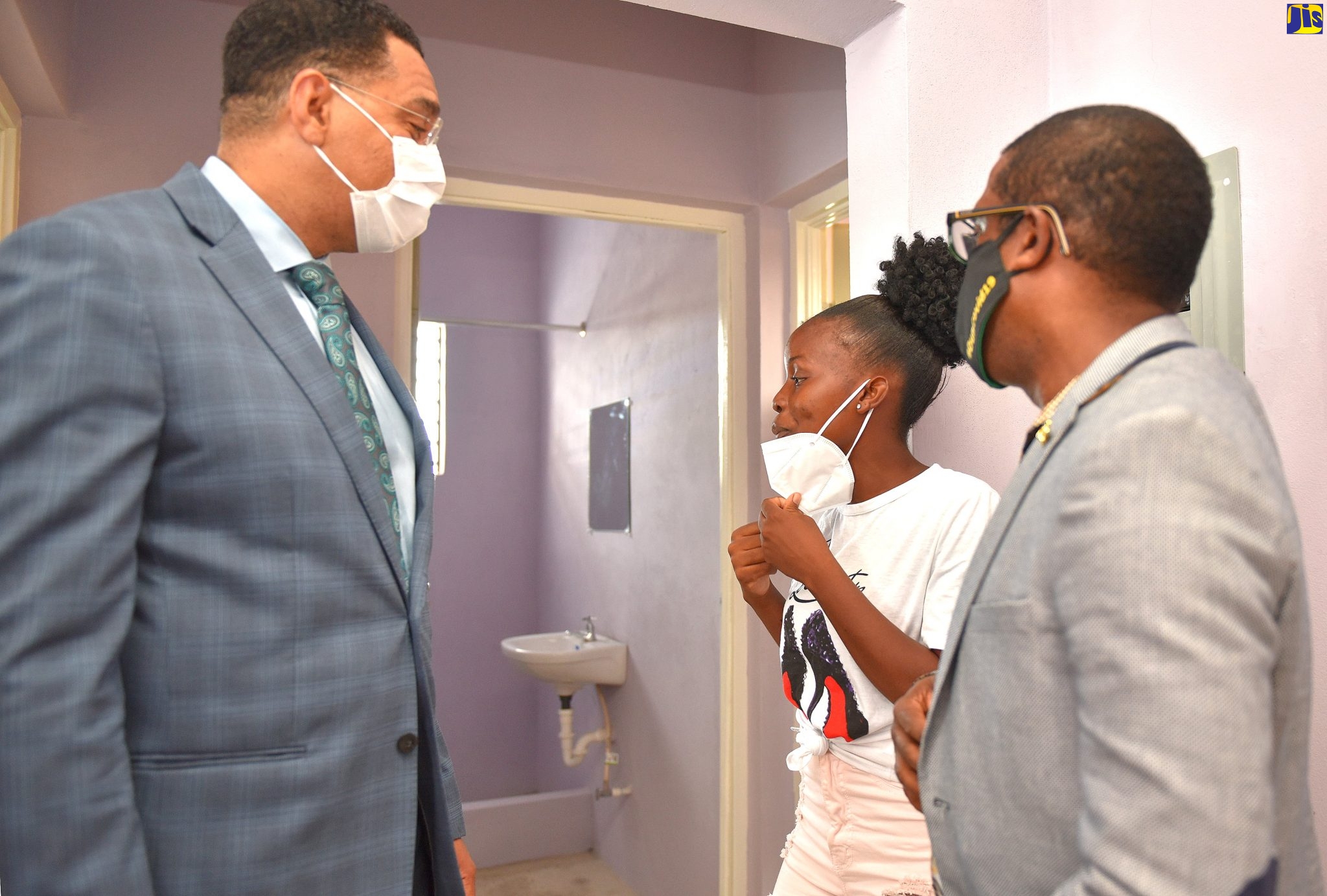 Prime Minister Hands Over New Houses To Three Sisters In St. Mary