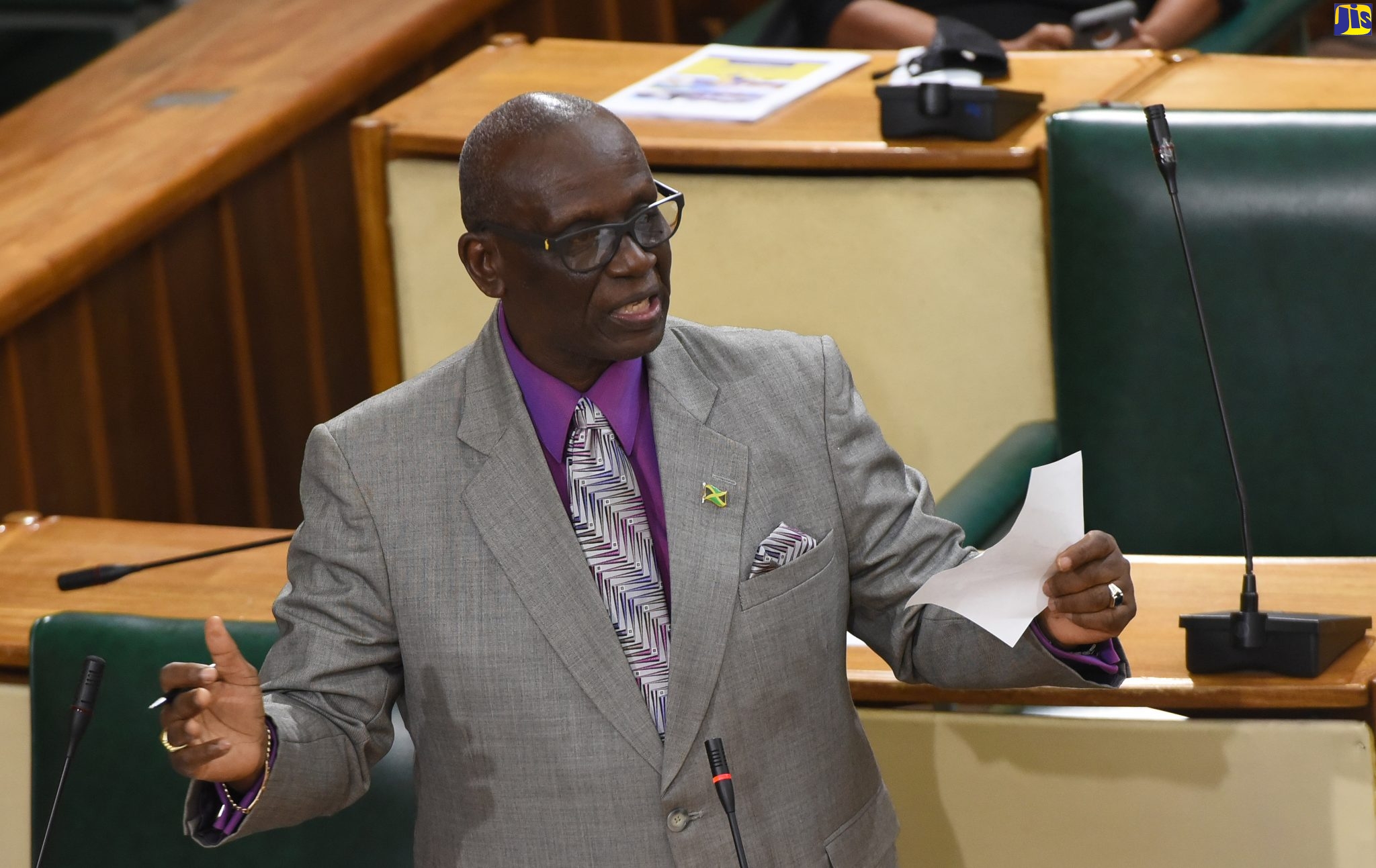 Minister of Local Government and Community Development, Hon. Desmond McKenzie, responds to questions posed by members of the House of Representatives following his statement  on Wednesday (July 1).
