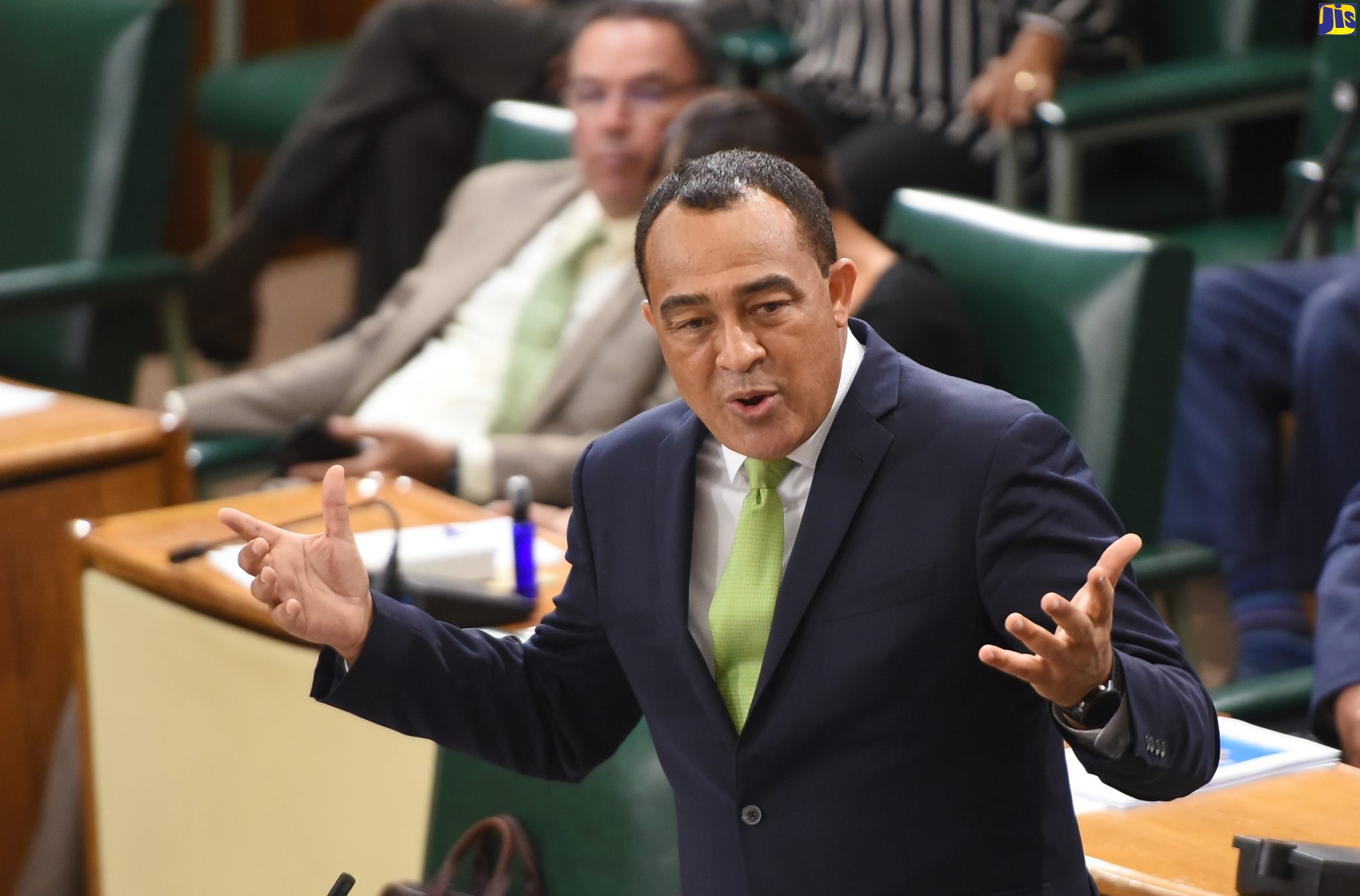 Minister of Health and Wellness, Dr. the Hon. Christopher Tufton, makes his contribution to the 2020/21 Sectoral Debate in the House of Representatives on July 7.

 