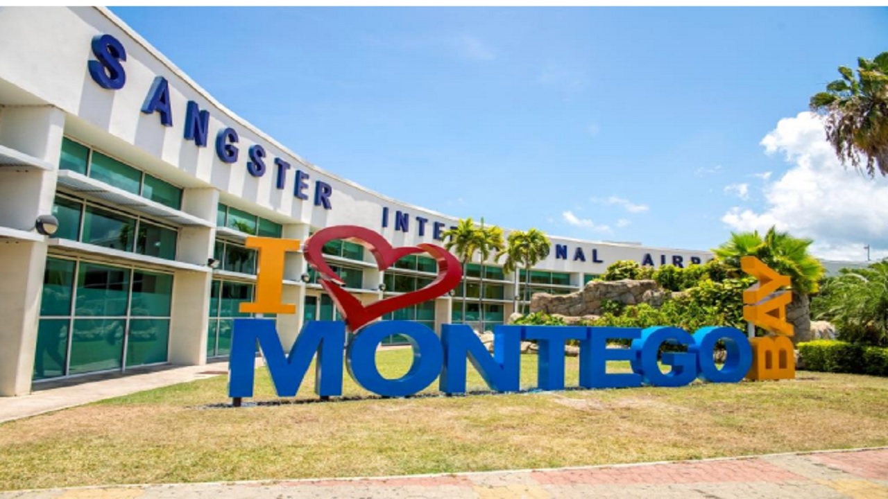 A view from outside the Sangster International Airport, Montego Bay, St. James.
