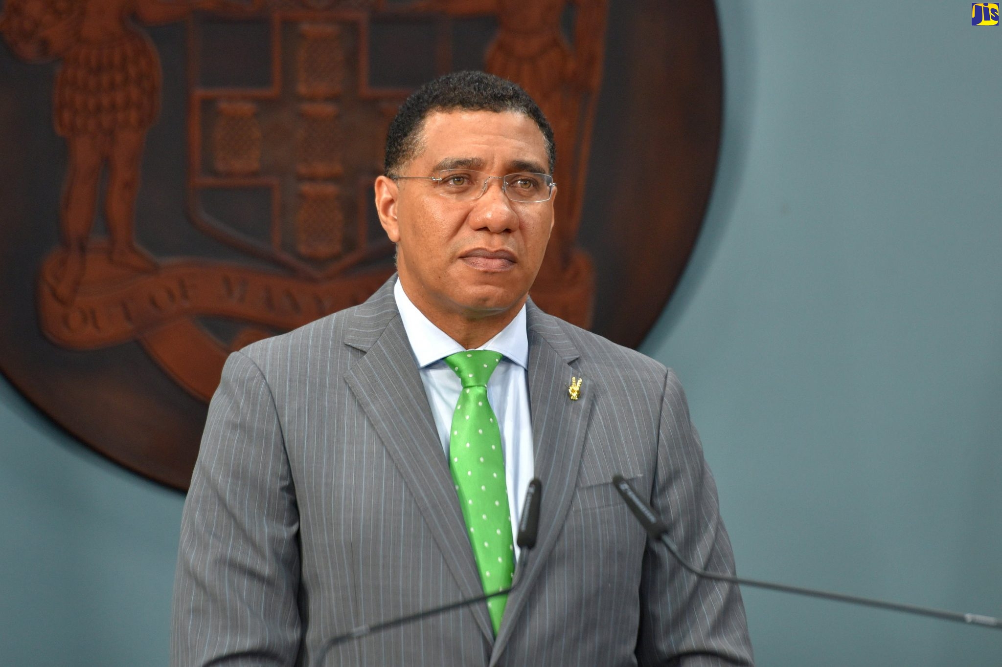 Prime Minister, the Most. Hon Andrew Holness, addressing a virtual press conference from the Office of the Prime Minister Media Centre in Kingston on Wednesday (July 8).